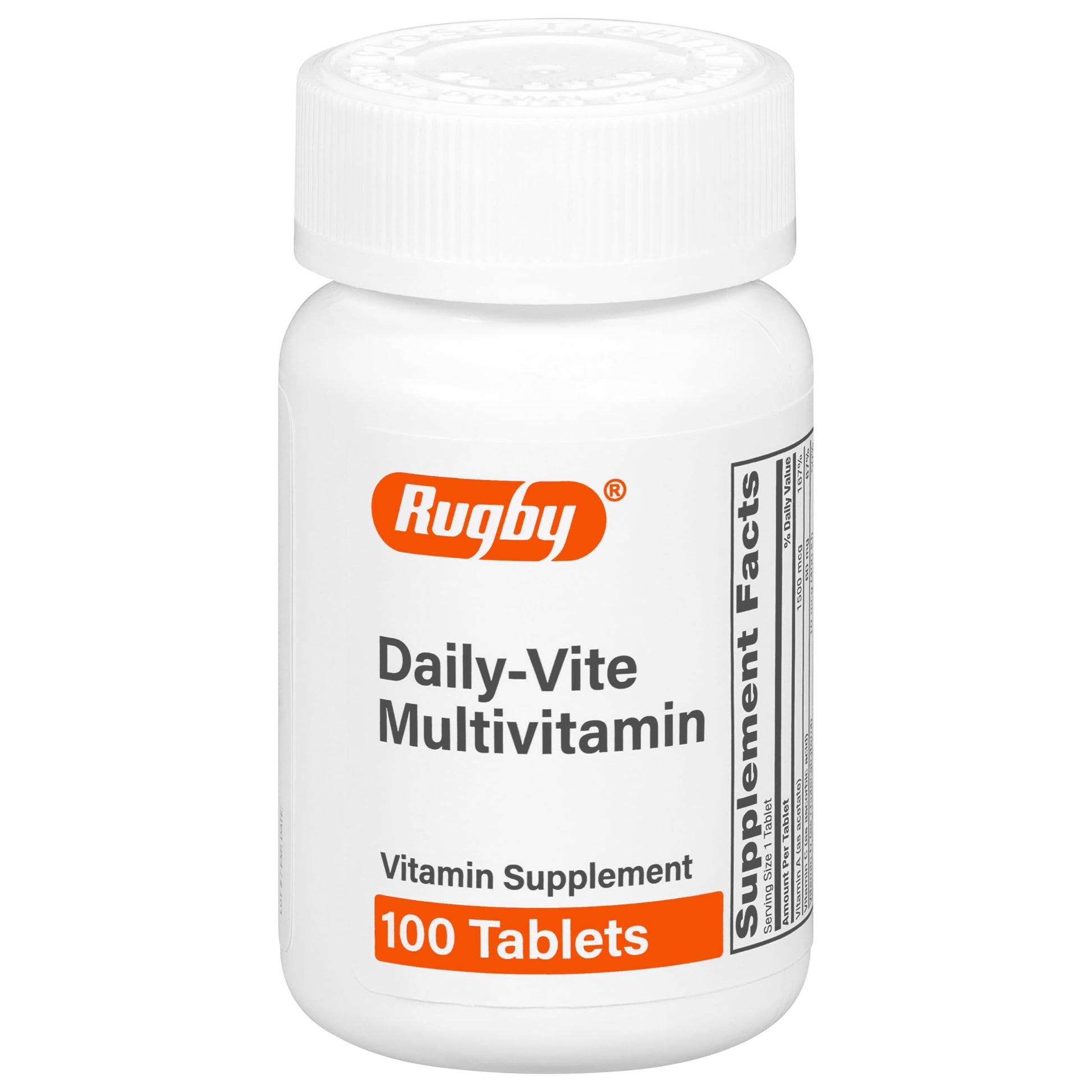 Rugby Daily-Vite Multivitamin - Daily Vitamin Supplement - 100 Tablets (1 Pack) RUGBY LABORATORIES buy supplements canada