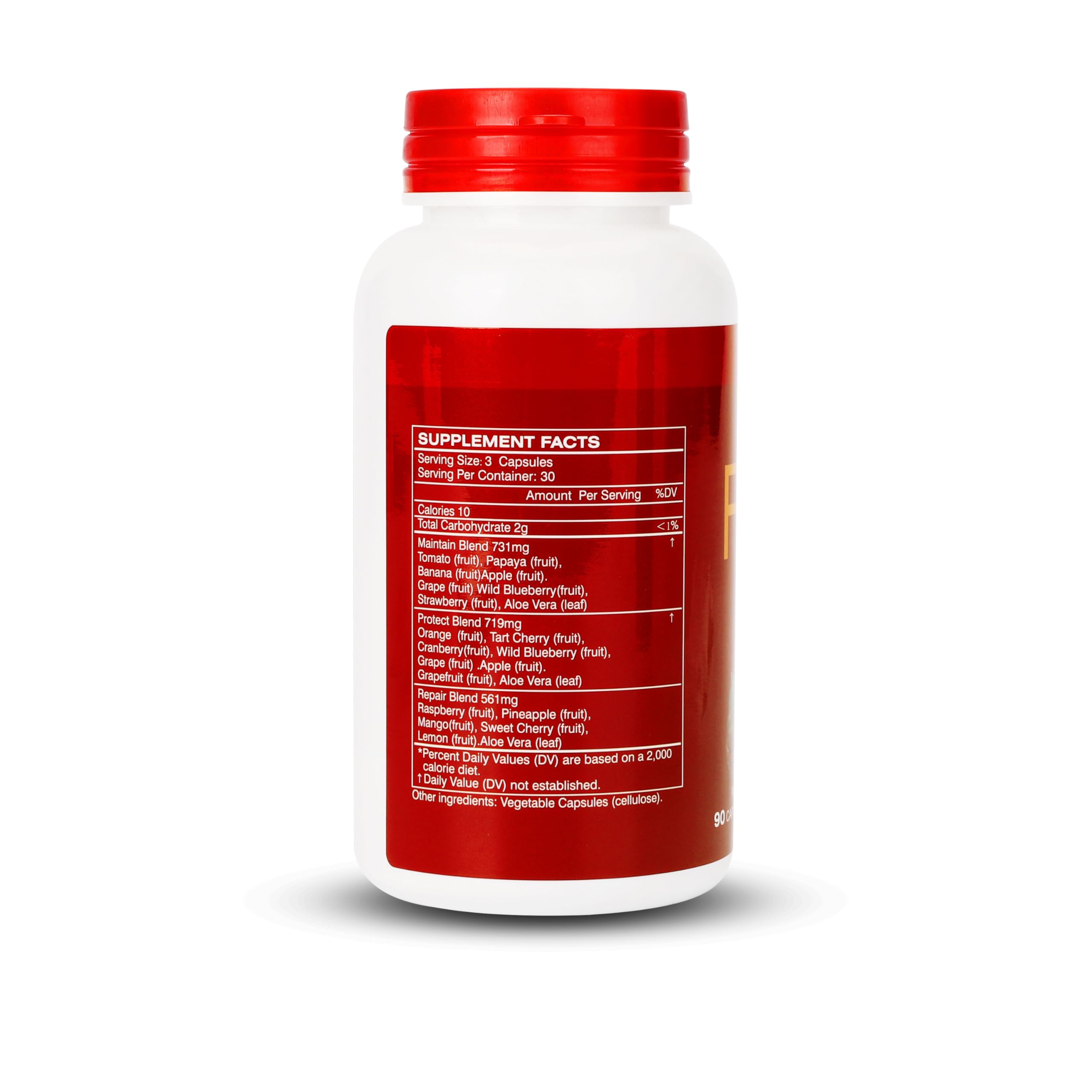 Fruit and Veggies Supplement Ingredients Natural – 4 Bottles 360 Total Vegetarian Capsules | Balance of Natural 16+18 Whole Fruits & Veggies Blend | Fresh Superfood Formula with Vitamins and Minerals JulyDeer buy supplements canada