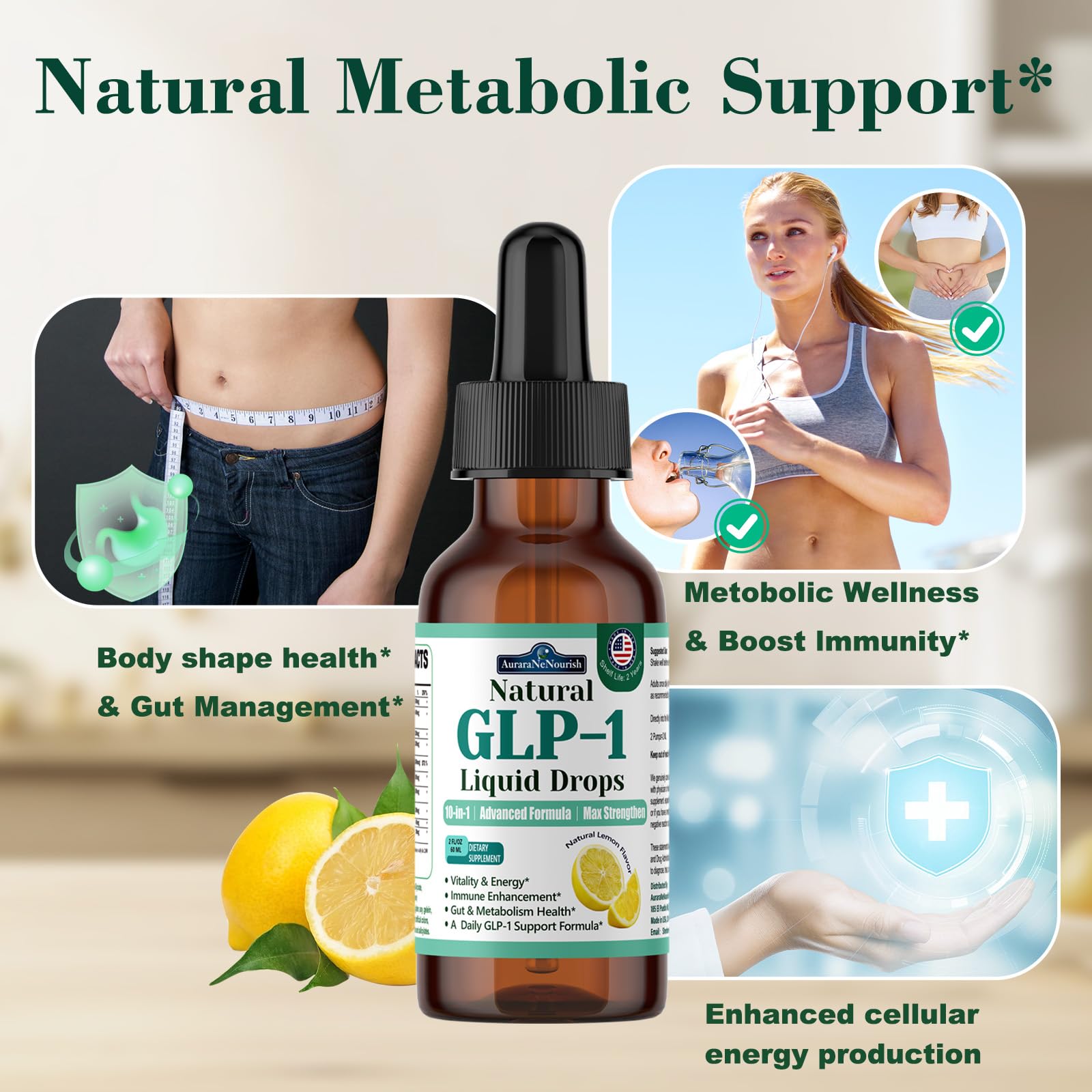 Berberine Supplement for Women and Men, 10-in-1 Formula w. Ceylon Cinnamon, Prebiotic Fiber & Green Tea Extract | Supports Metabolic Wellness, Gut & Digestive Health | Vegan, Gluten-Free AuraraNeNourish buy supplements canada