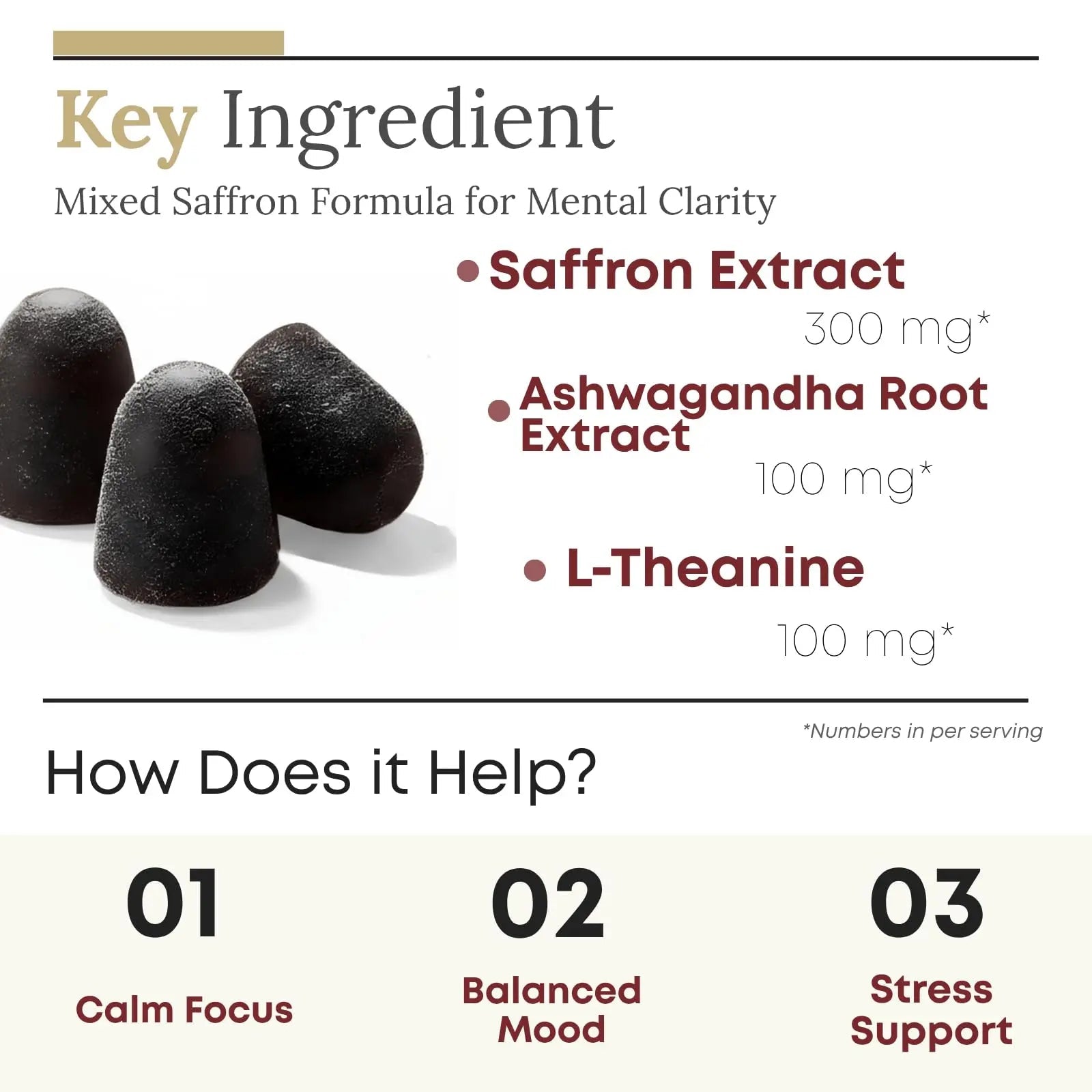 ZAB Saffron Supplements Gummies, Saffron & Rhodiola Rosea Extract Sugar-Free Supplement with Vitamin D3 & B6, Support Mood, Focus ZAB buy supplements canada