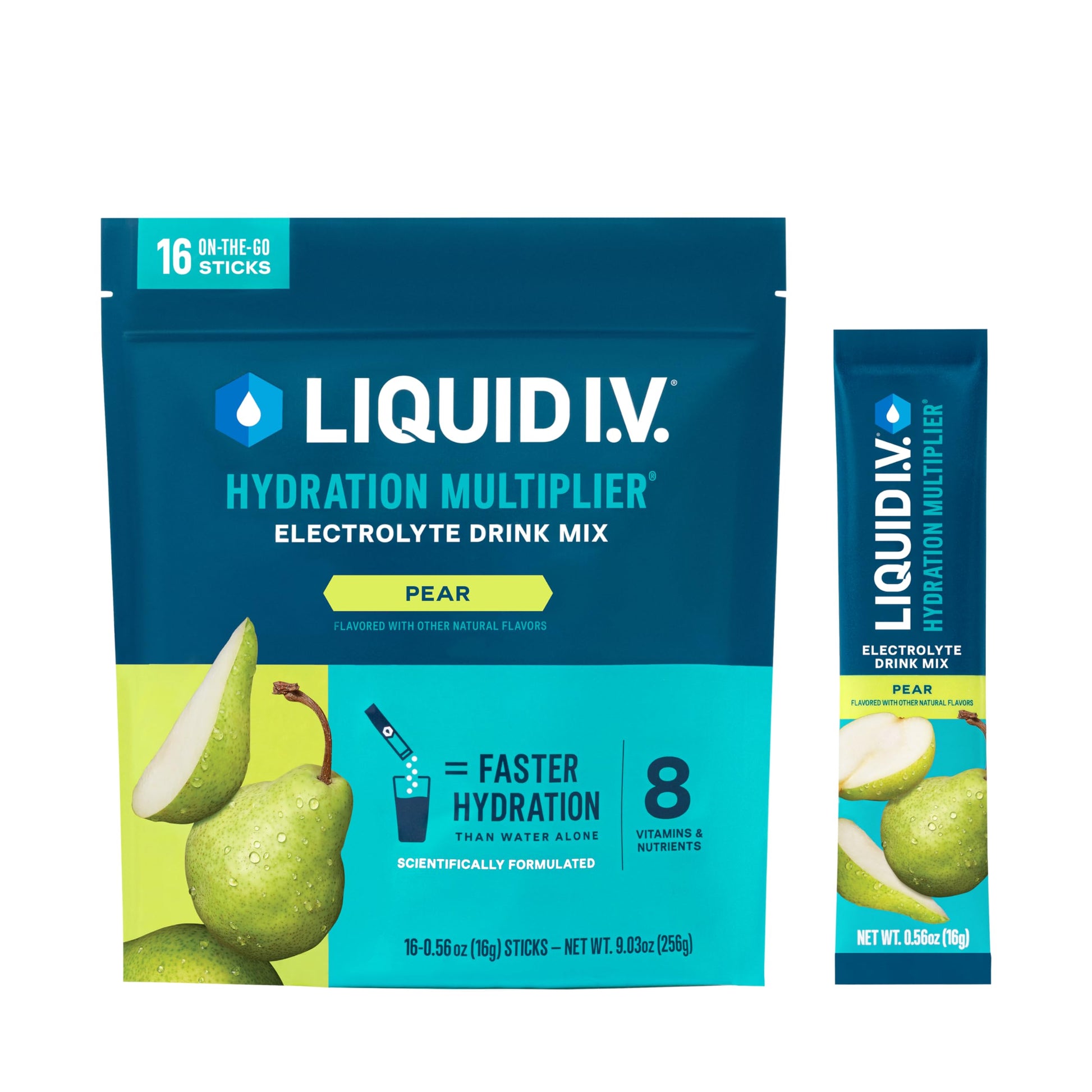 Liquid I.V.® Hydration Multiplier - Pear | Electrolyte Powder Drink Mix | 1 Pack (16 Servings) Liquid I.V. buy supplements canada
