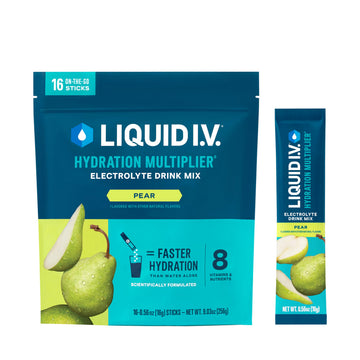 Liquid I.V.® Hydration Multiplier - Pear | Electrolyte Powder Drink Mix | 1 Pack (16 Servings) Liquid I.V. buy supplements canada