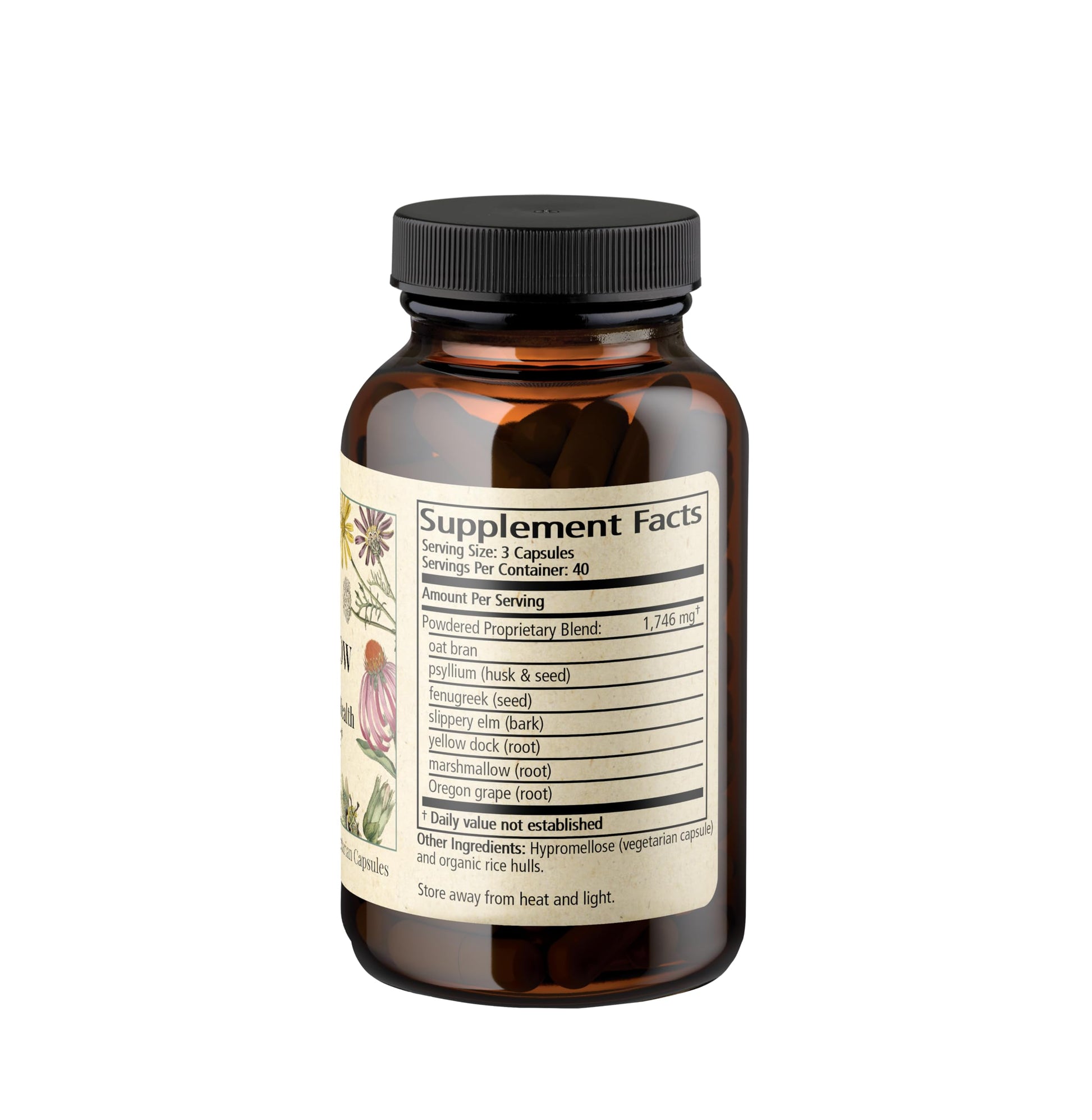 Wise Woman Herbals – Fiber Flow Capsules 120 Count – Supports Healthy Digestive Function, Gut Health, Bowel Health and Regularity Wise Woman Herbals buy supplements canada