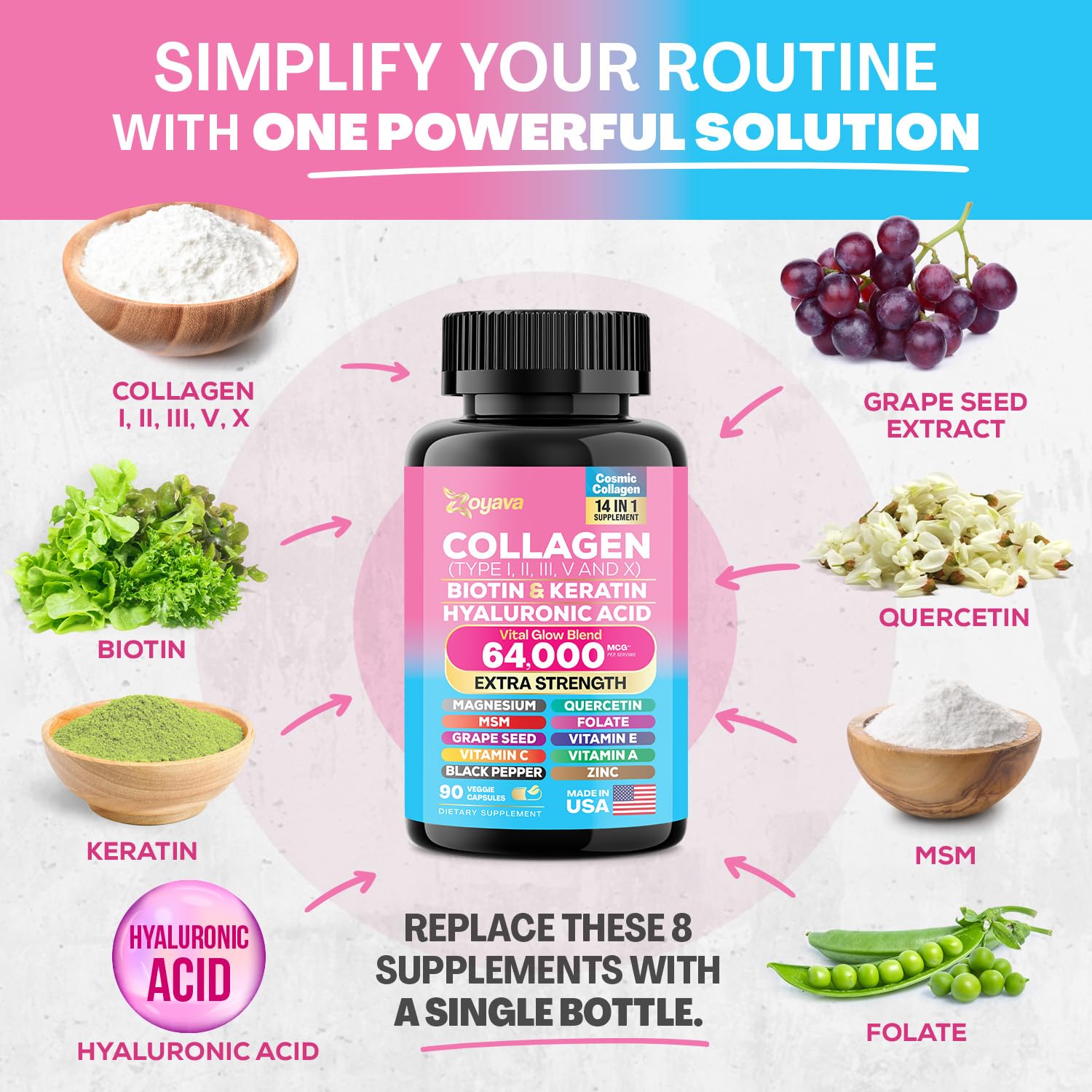 Zoyava Sea Moss 16-in-1 and Collagen 14-in-1 Bundle Zoyava buy supplements canada