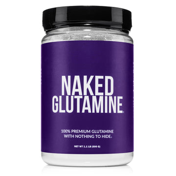Pure L-Glutamine Made in The USA - 100 Servings - 500g, 1.1lb Bulk, Vegan, Non-GMO, Gluten and Soy Free. Minimize Muscle Breakdown & Improve Protein Synthesis. No Additives NAKED buy supplements canada