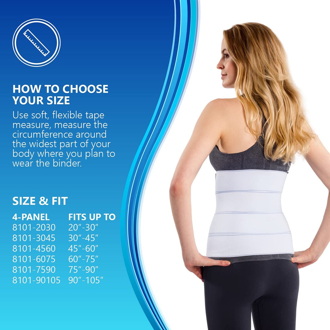 NYOrtho Abdominal Binder Lower Waist Support Belt - Compression Wrap for Men and Women NYOrtho buy supplements canada