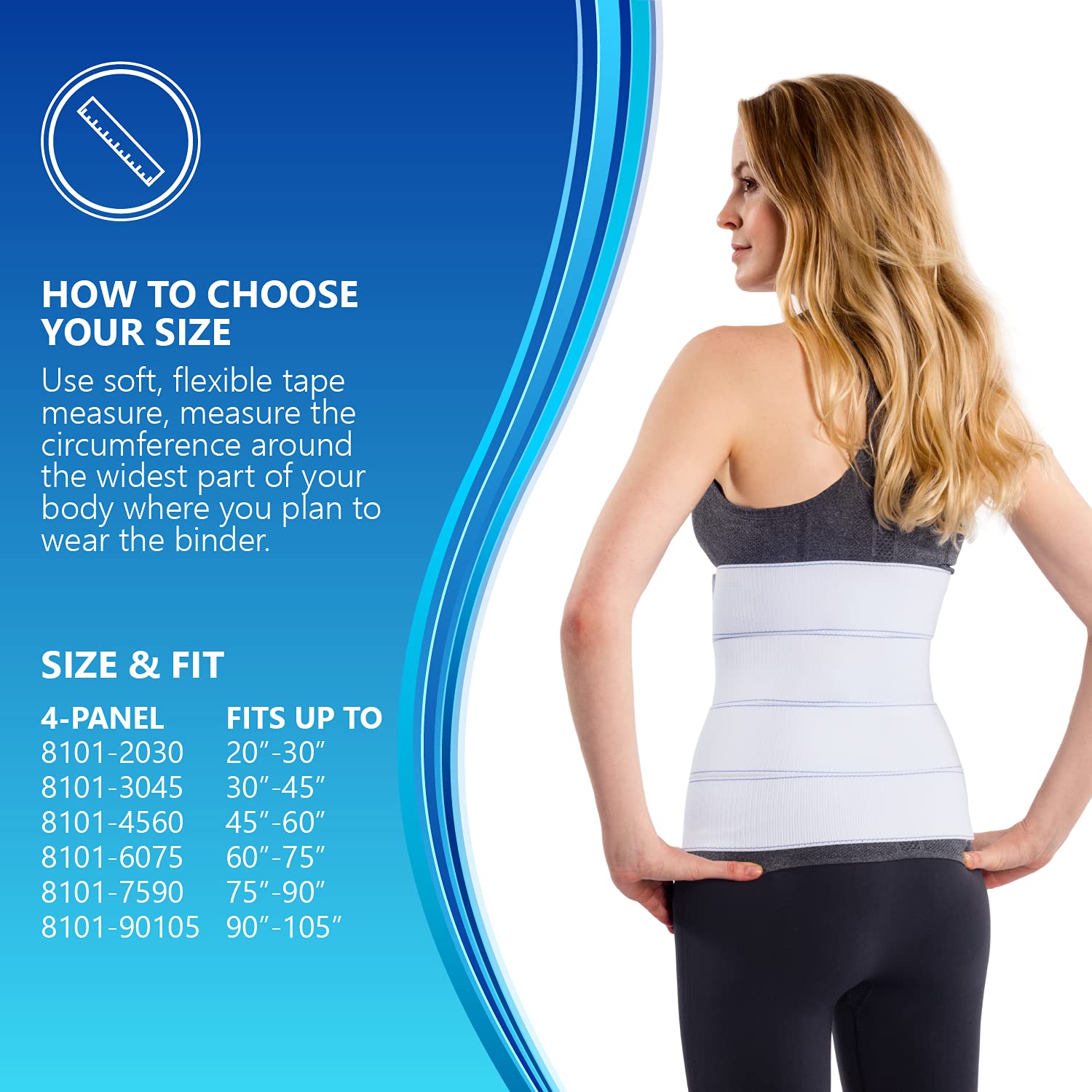 NYOrtho Abdominal Binder Lower Waist Support Belt - Compression Wrap for Men and Women NYOrtho buy supplements canada