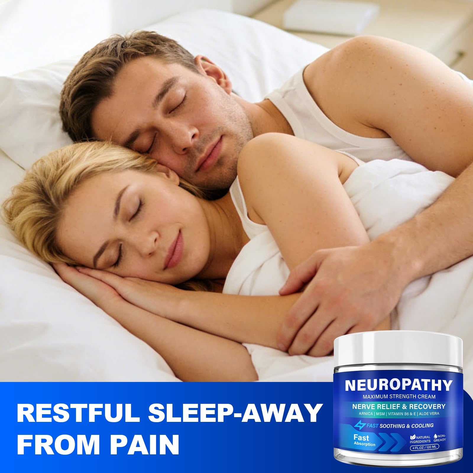 Neuropathy Nerve Relief Cream, Large 4 Oz, Nerve Savior for Neuropathy-Maximum Strength for Feet, Hands, Legs ＆ Toes, Neuropathy Cream with Arnica, Vitamin B6, Aloe Vera ＆ MSM, 120 ml TRPLKJE buy supplements canada