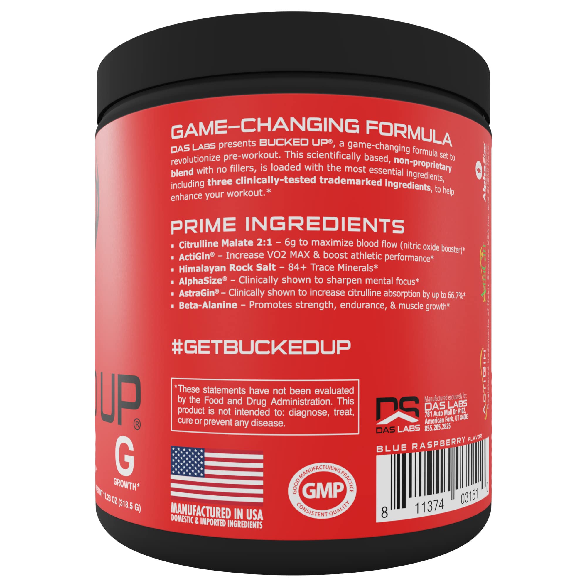 Bucked Up Pre Workout 6 Grams Citrulline, 2 Grams Beta Alanine, and 3 Other Registered Bucked Up buy supplements canada