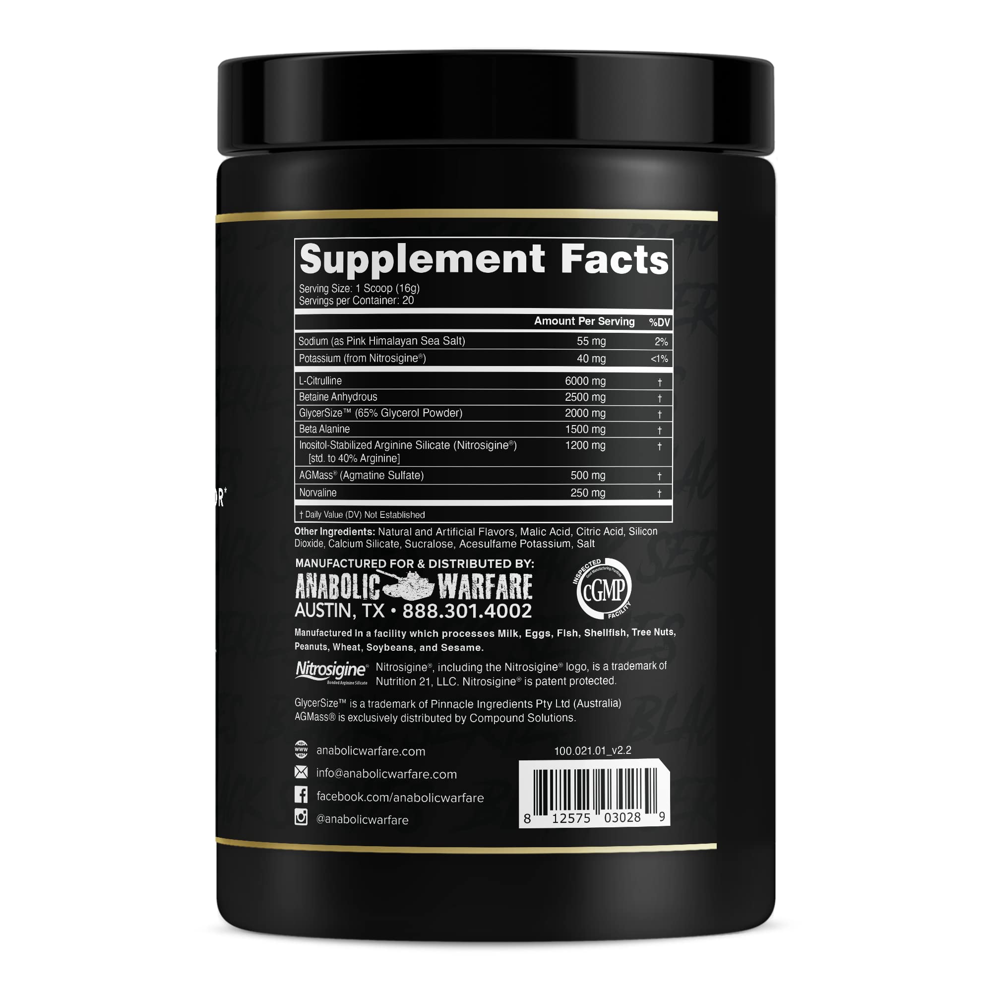 Anabolic Warfare Veiniac Muscle Pump Activator Supplement Stimulant Free Pre-Workout Anabolic Warfare buy supplements canada