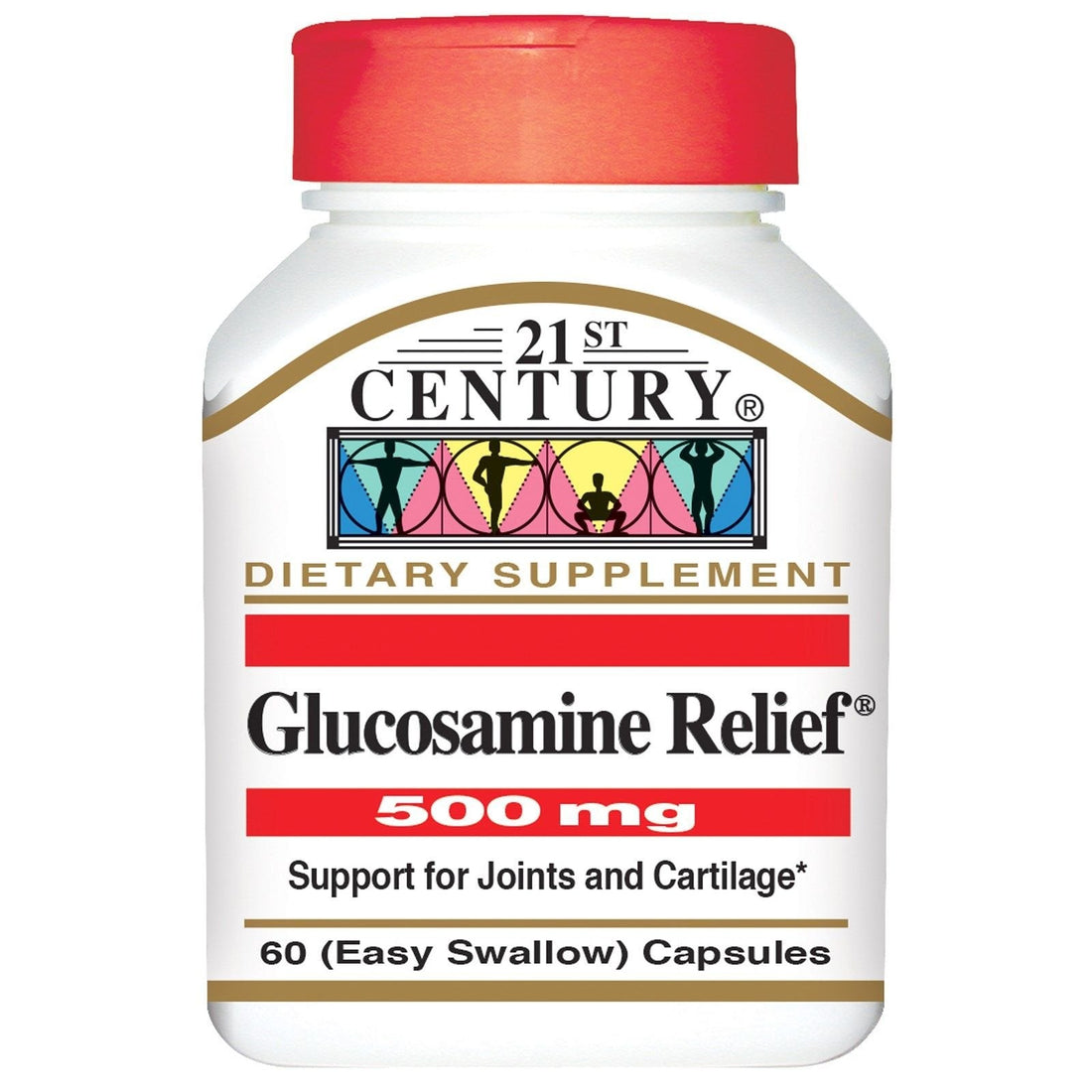 21st Century Glucosamine Relief 500mg Capsules - 60 Count, Pack of 6 21st Century buy supplements canada