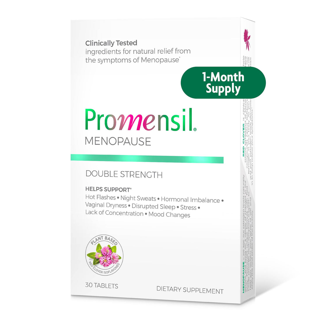 Promensil Menopause Double Strength - Menopause Supplements for Women, Red Clover Isoflavones, Helps Support Hot Flashes, Night Sweats, Restlessness - 30 Count Promensil buy supplements canada