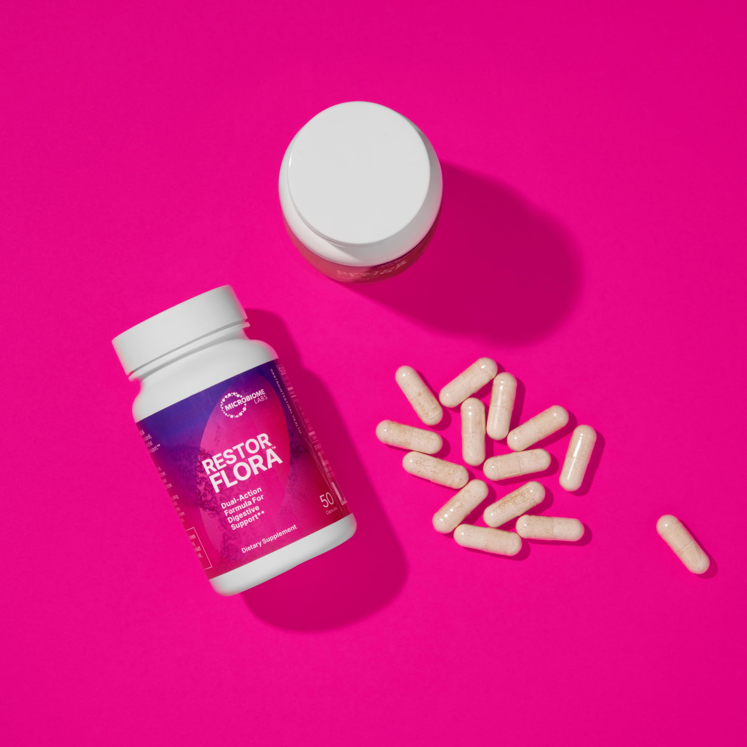 Microbiome Labs RestorFlora - Men's & Women's Probiotics for Digestive Health & Gut Reset - Spore Based Saccharomyces Boulardii Probiotics Microbiome Labs buy supplements canada
