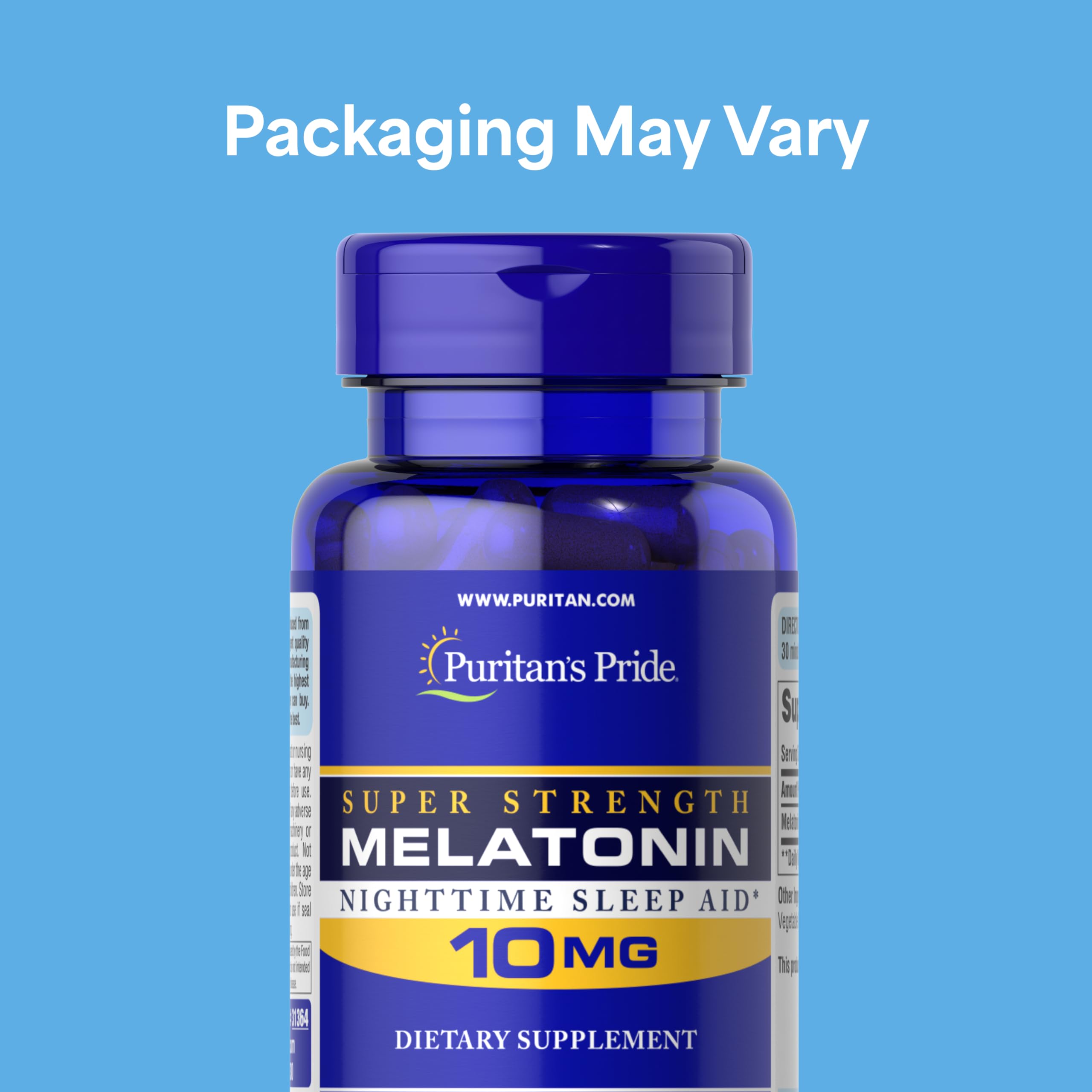Puritan's Pride Premium Super Strength Melatonin 10mg Sleep Aid, Dietary Supplement for Sound, Restful, & Longer Sleep Support, 4 Month Supply, Puritan's Pride buy supplements canada