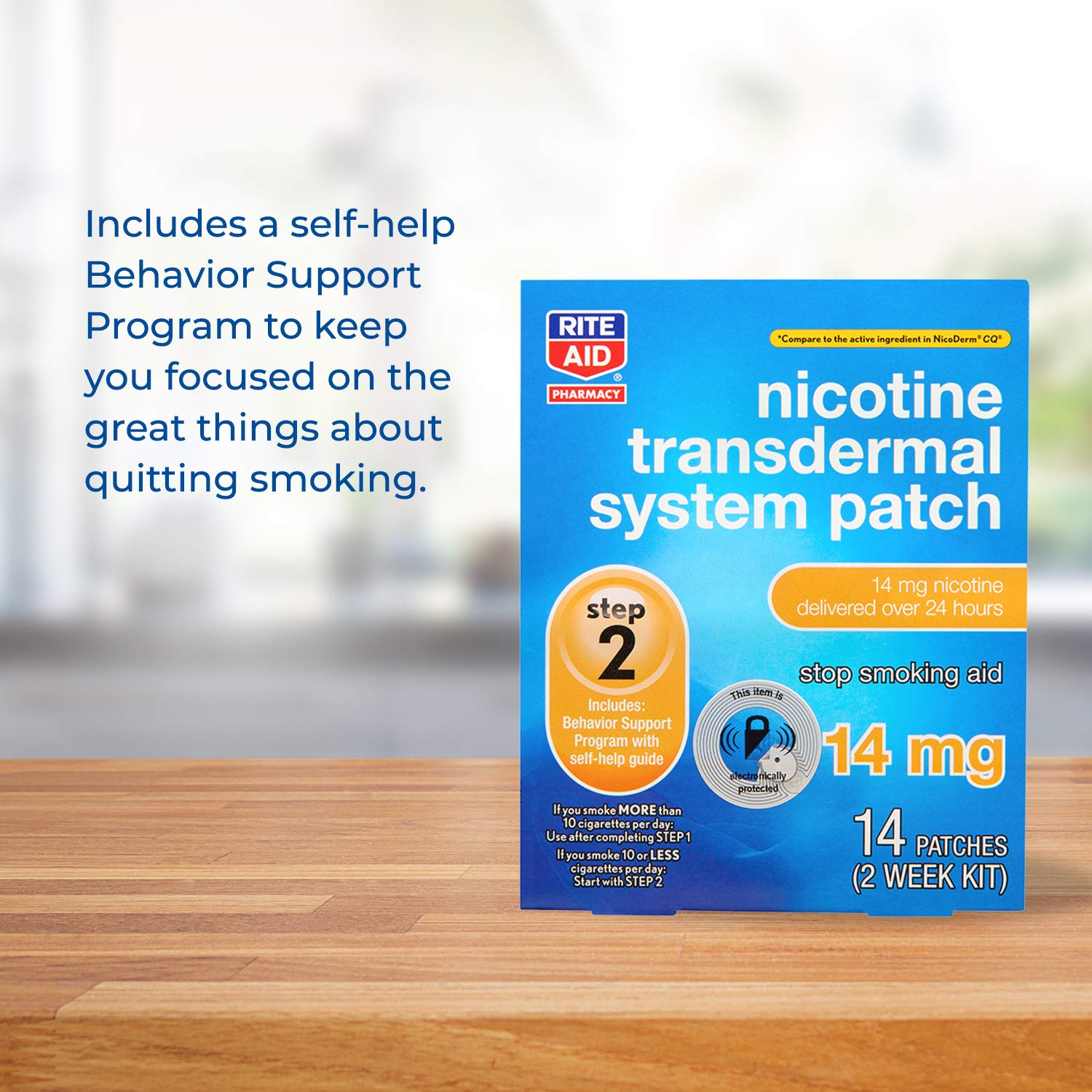 Rite Aid Nicotine Transdermal System Patch, Step 2, 14mg - 14 ct, Nicotine Rite Aid buy supplements canada