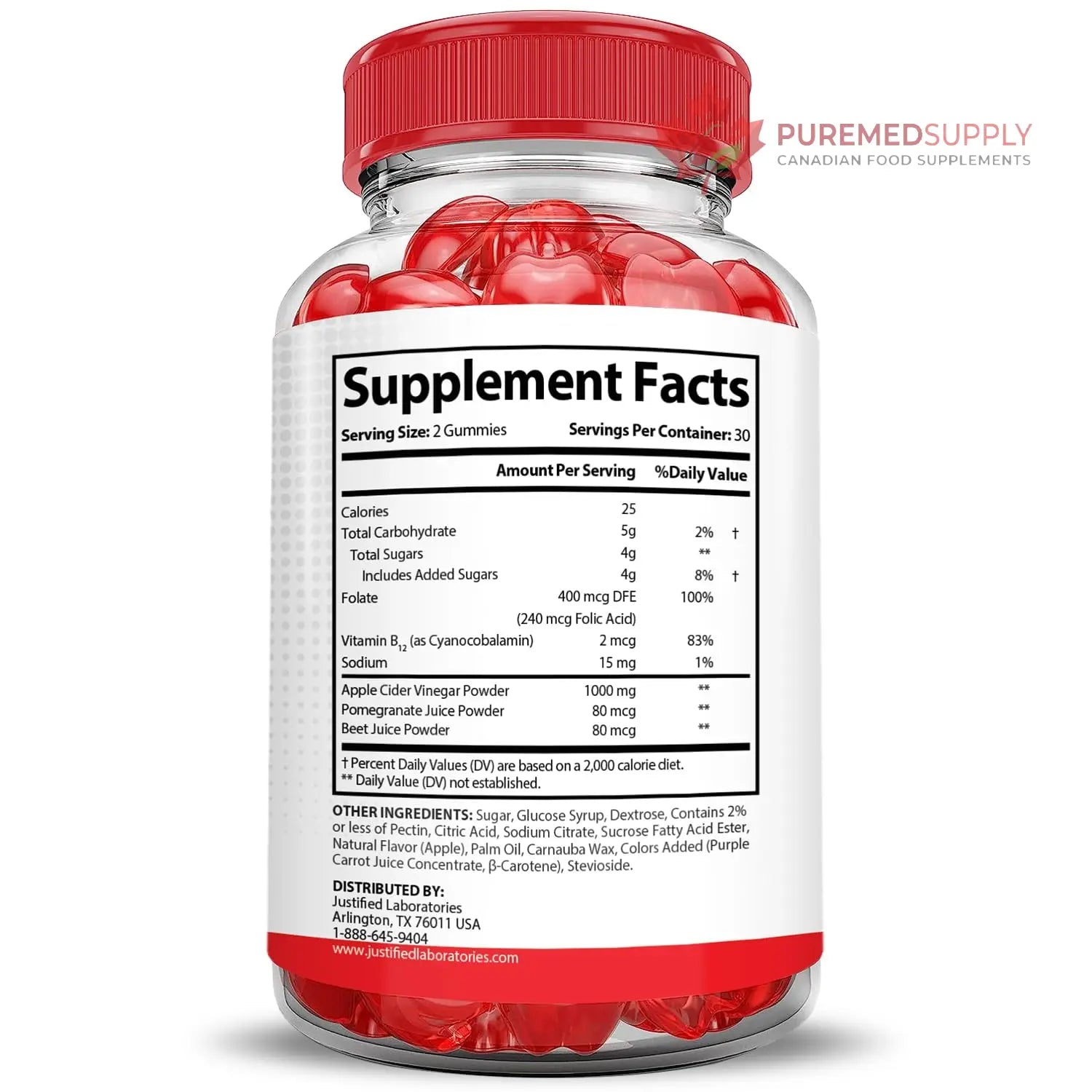 Justified Laboratories (5 Pack) Vital Pump XL Performance Gummies 1000MG Advanced Formula Vital PumpXL Formulated with Beet Juice ACV Pomegranate Beet Powder B12 Vegan Non GMO 300 Gummys Justified Laboratories buy supplements canada