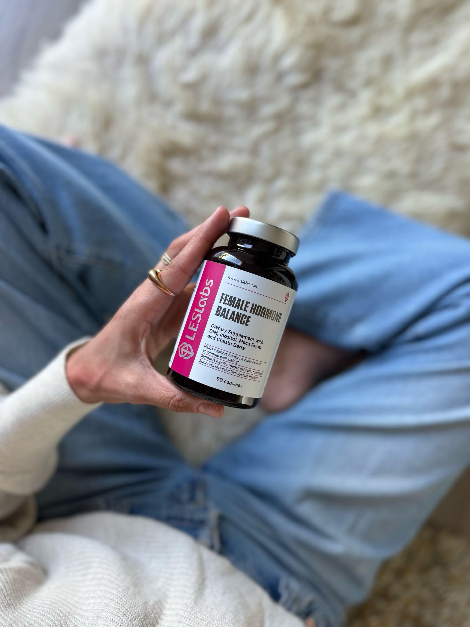 LES Labs Female Hormone Balance Supplement – Hormone Support for Women with Inositol, DIM, Vitex, Chaste Tree, Vitamin B6 & Folate – Menstrual Cycle & Fertility Support – 90 Capsules – Non-GMO LES Labs buy supplements canada