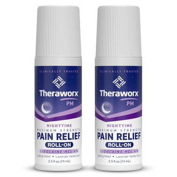 Theraworx Nighttime Maximum Strength Pain Relief Roll-on with Lidocaine – 2.5 oz - 2 Count Theraworx buy supplements canada