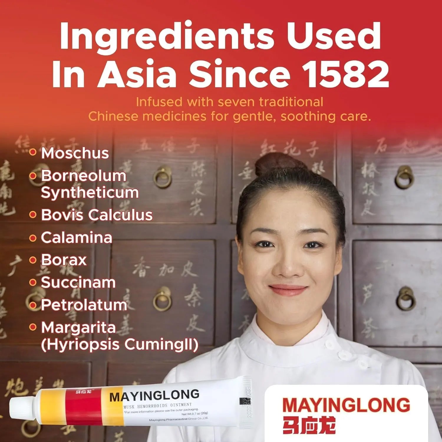 Mayinglong Musk Hemorrhoids Ointment - (20 Grams) Maximum Strength Formula for Hemorrhoidal Fast Relief, Soothes Itching, Burning & Discomfort - Fast-Acting Relief (0.71 oz Tube) Mayinglong buy supplements canada