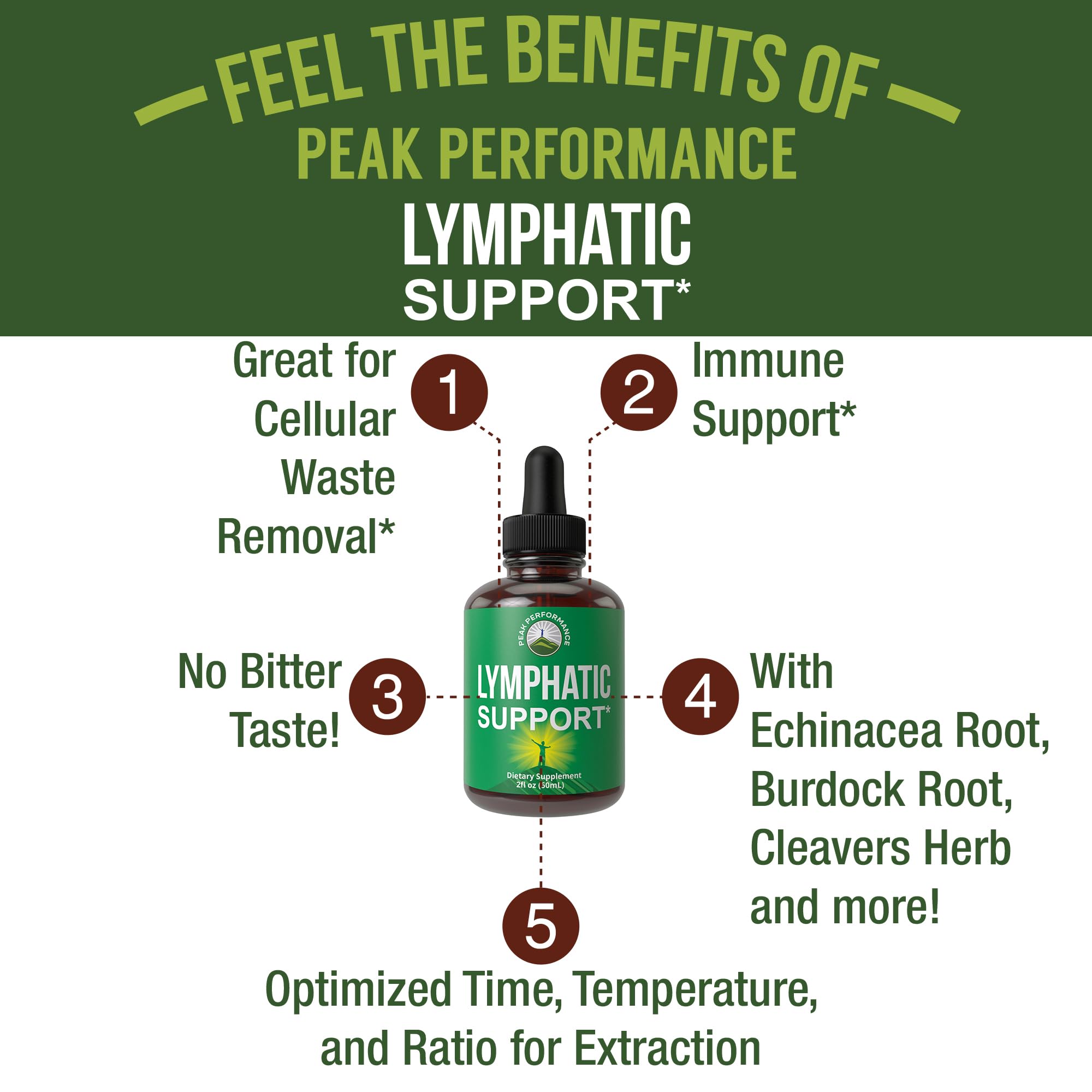 Lymphatic Drainage Drops. Sugar Free 7-in-1 Lymph Detox and Cleanse Support. Vegan Supplement with Echinacea, Red Clover Blossom, Burdock Root, Cleavers Herb, Licorice Root, and More! Peak Performance buy supplements canada