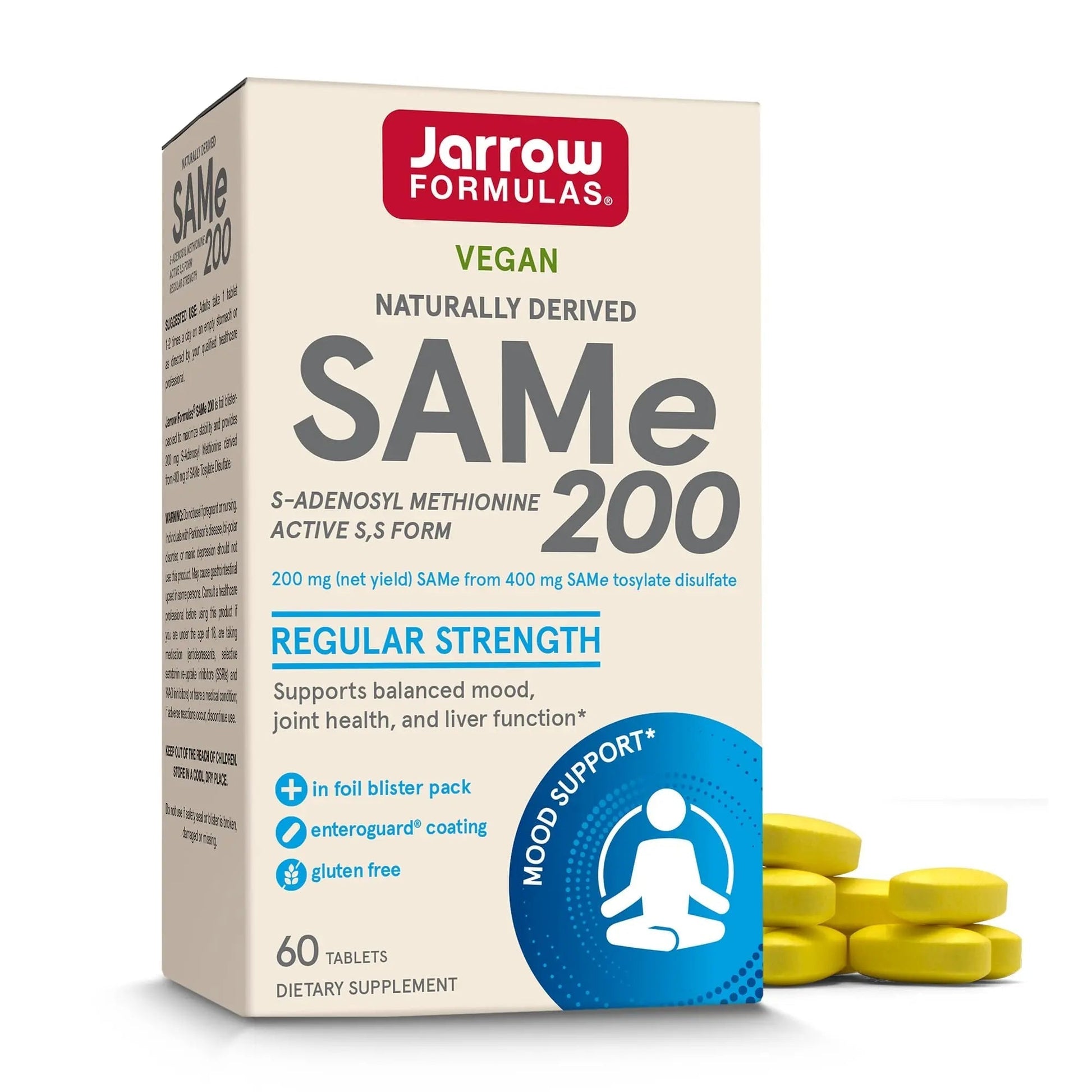 Jarrow Formulas® Same 200 mg, Supports Joint Health, Liver Function, Brain Metabolism, 60 Tablets, Up to A 60 Day Supply Jarrow Formulas buy supplements canada