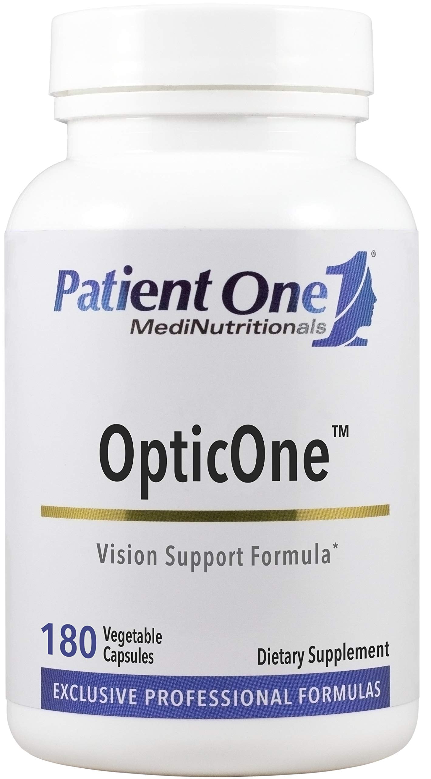 Patient One OpticOne | Supplement to Support Optic Nerve Health and Eyesight Function* | With Vitamins A and E, Lutein, ALA and More | 180 Capsules Patient One buy supplements canada