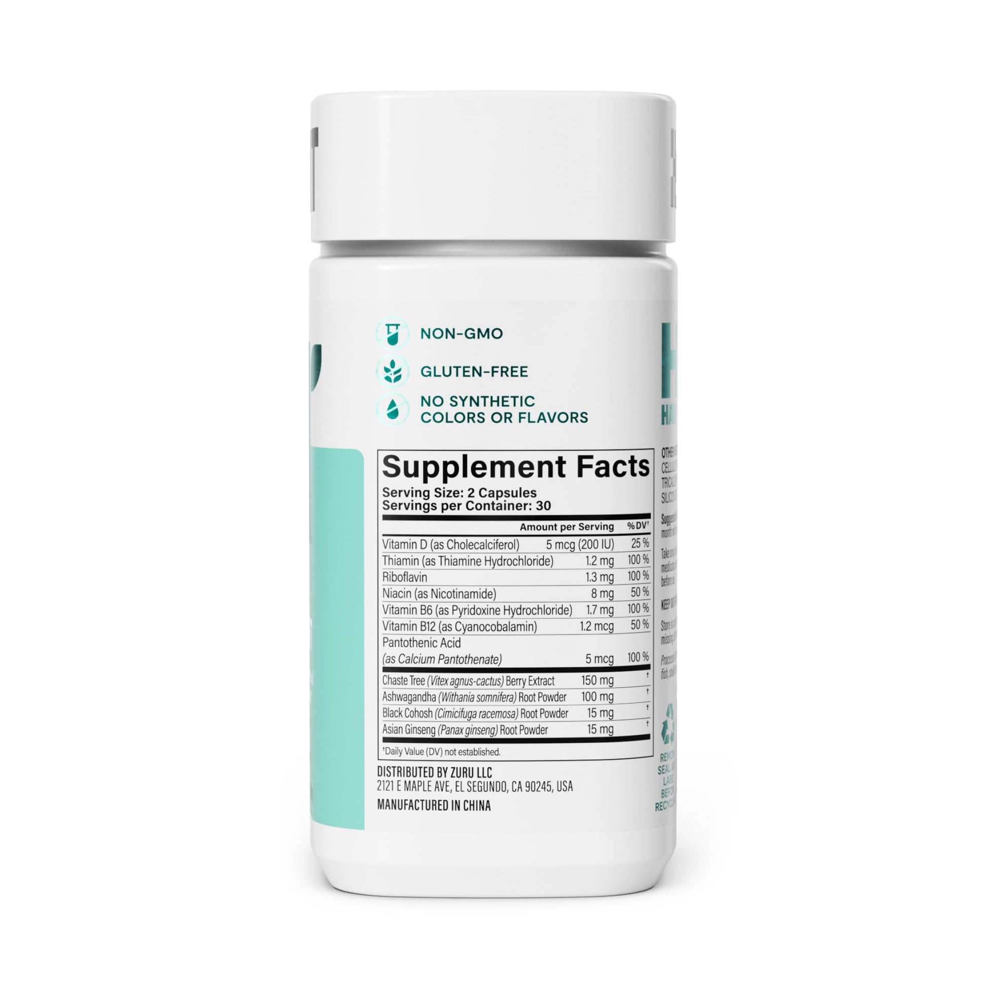 Habit PMS Support Supplement for Women (60 Capsules) - Supports Premenstrual Symptoms & Stress, Hormone Balance, Mood, B Vitamins, Vitamin D, Chasteberry, Ashwagandha, Gluten-Free, Non-GMO (1 Pack) H' Habit buy supplements canada