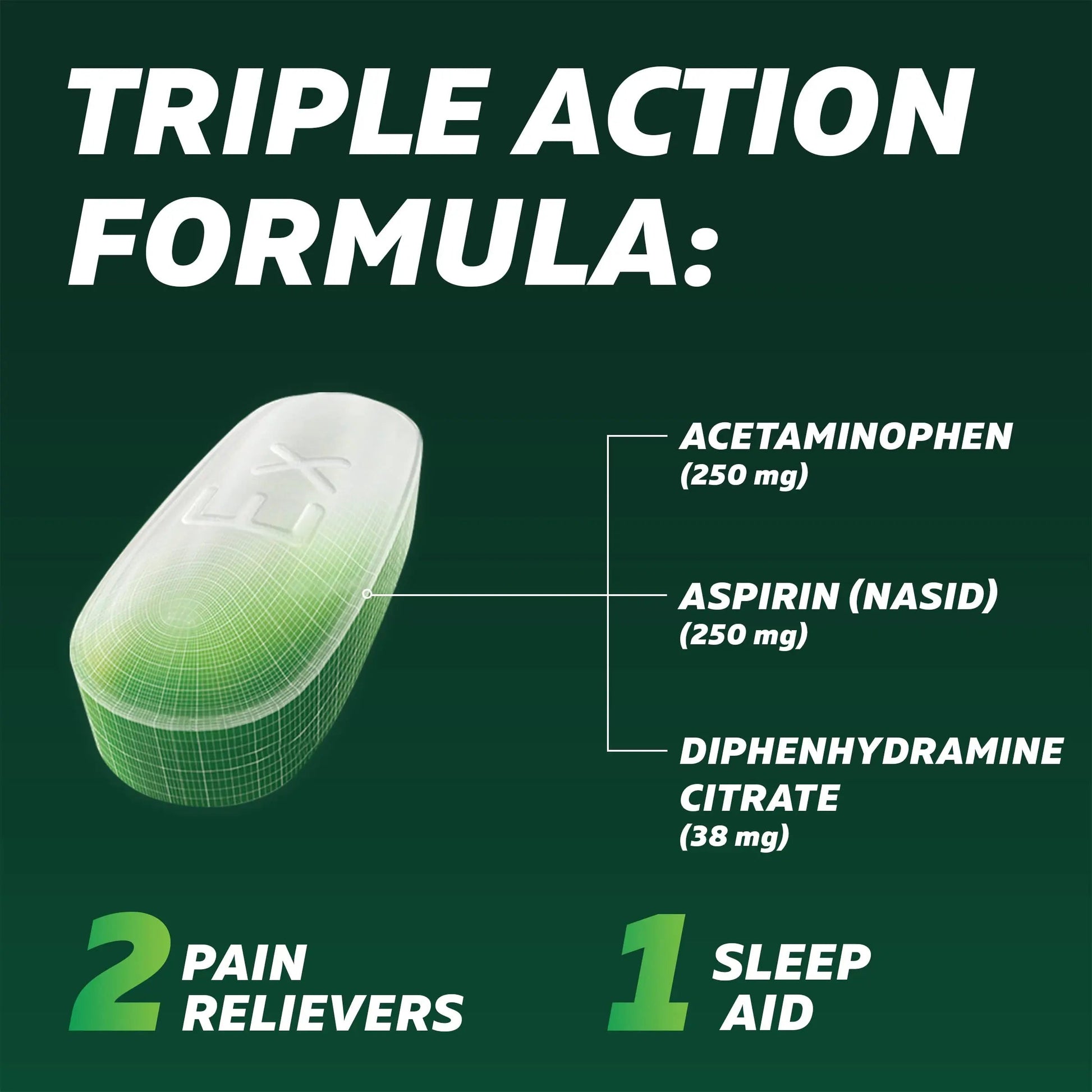 Excedrin PM for Headache Relief, Acetaminophen 250mg, Aspirin 250mg, Diphenhydramine Citrate 38mg, Pain Reliever, Nighttime Sleep-Aid, 100 Count Excedrin buy supplements canada