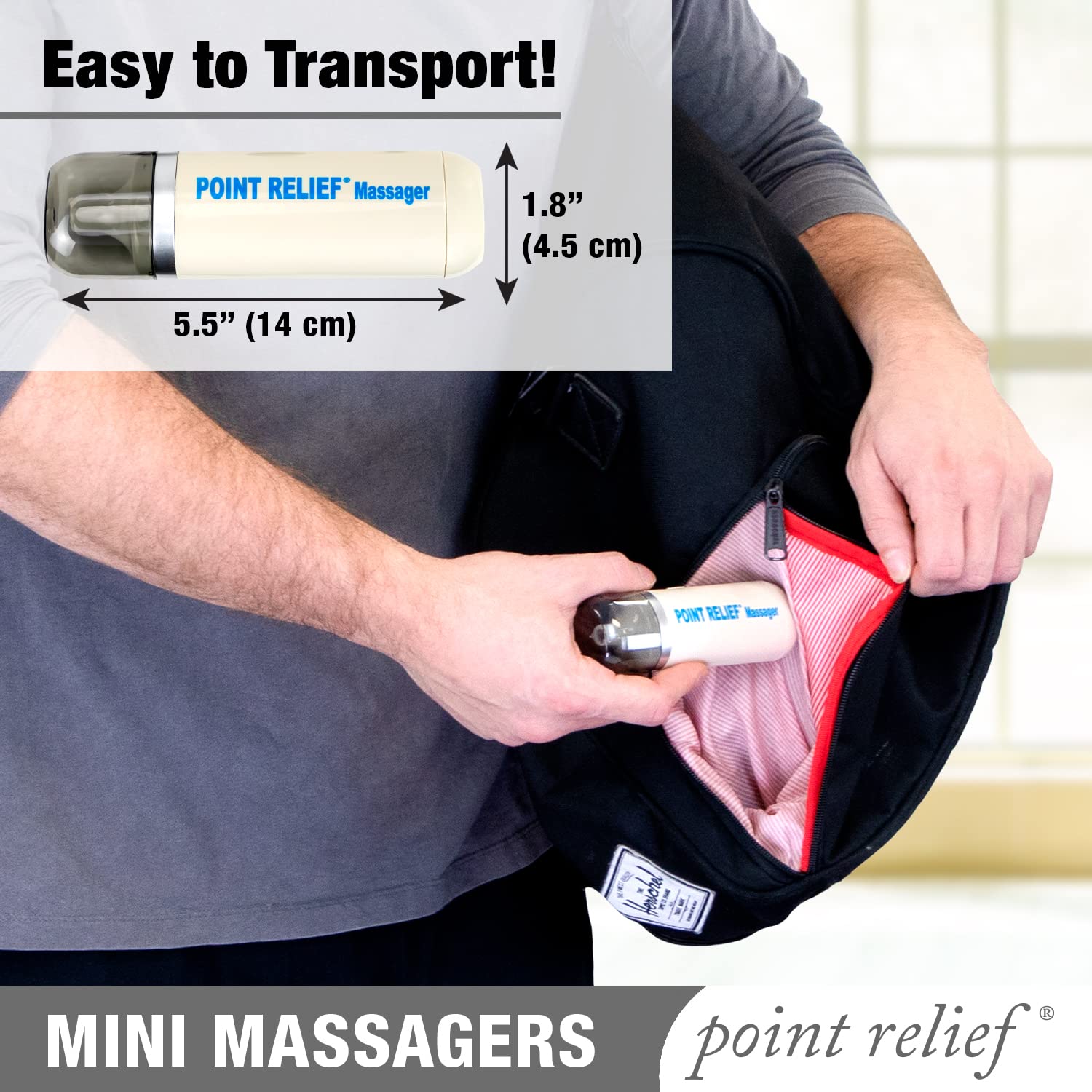 Point Relief 14-1050 Mini Massager for Handheld Targeted Massage Therapy Relieve Muscle Pain Point Relief buy supplements canada