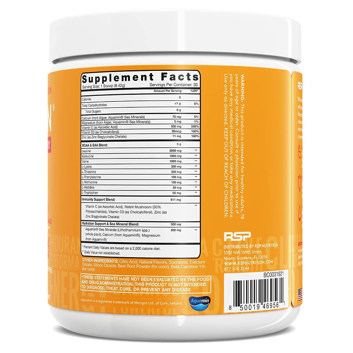 RSP NUTRITION Vegan AminoLean Pre Workout Energy (Pineapple Coconut 25 Servings) RSP NUTRITION buy supplements canada