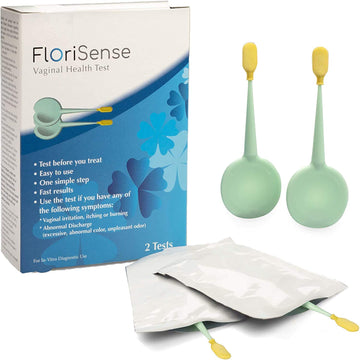 FloriSense Vaginal Health pH Test Kit - OTC Vaginal Acidity Test - Bacterial Vaginosis and Yeast Infections - 2 Swabs, Detect Feminine Imbalance - Before You Treat, Easy to Read Results in Seconds FloriSense buy supplements canada