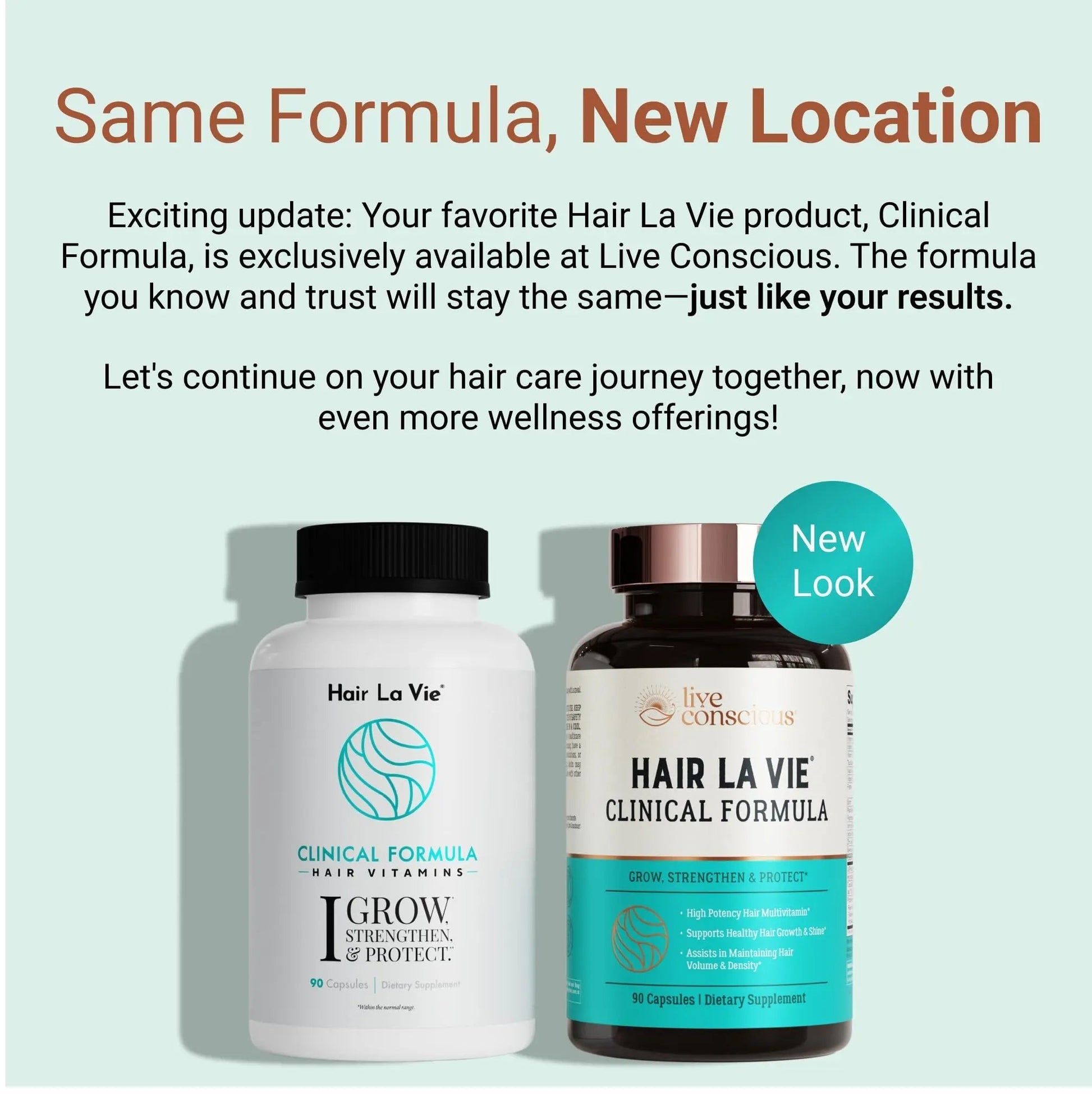 Hair La Vie Live Conscious Clinical Formula Hair Growth Vitamins for Women and Men w/Biotin, Collagen & Saw Palmetto (Pack of 1) Hair La Vie buy supplements canada