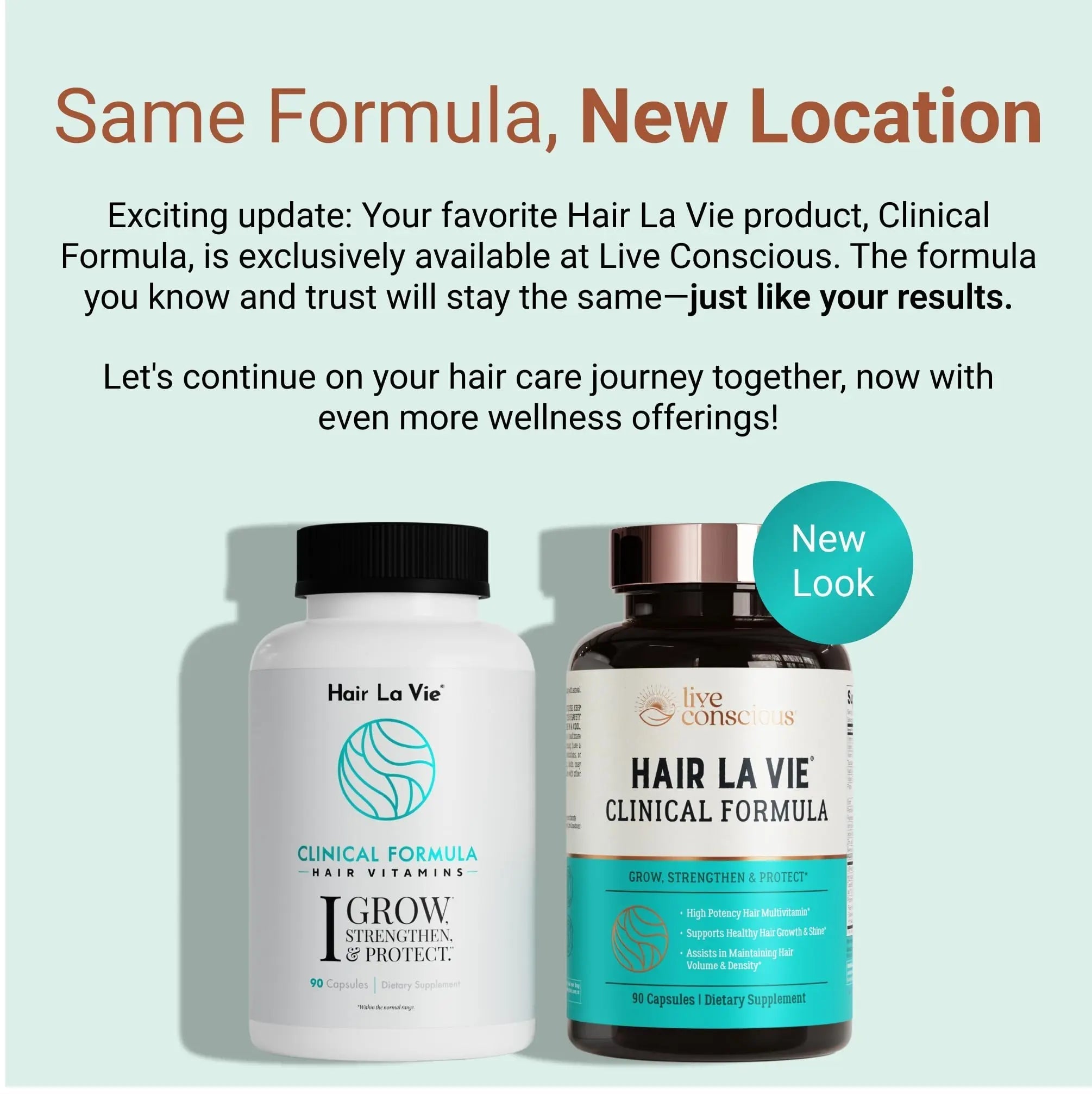 Hair La Vie Live Conscious Clinical Formula Hair Growth Vitamins for Women and Men w/Biotin, Collagen & Saw Palmetto (Pack of 1) Hair La Vie buy supplements canada