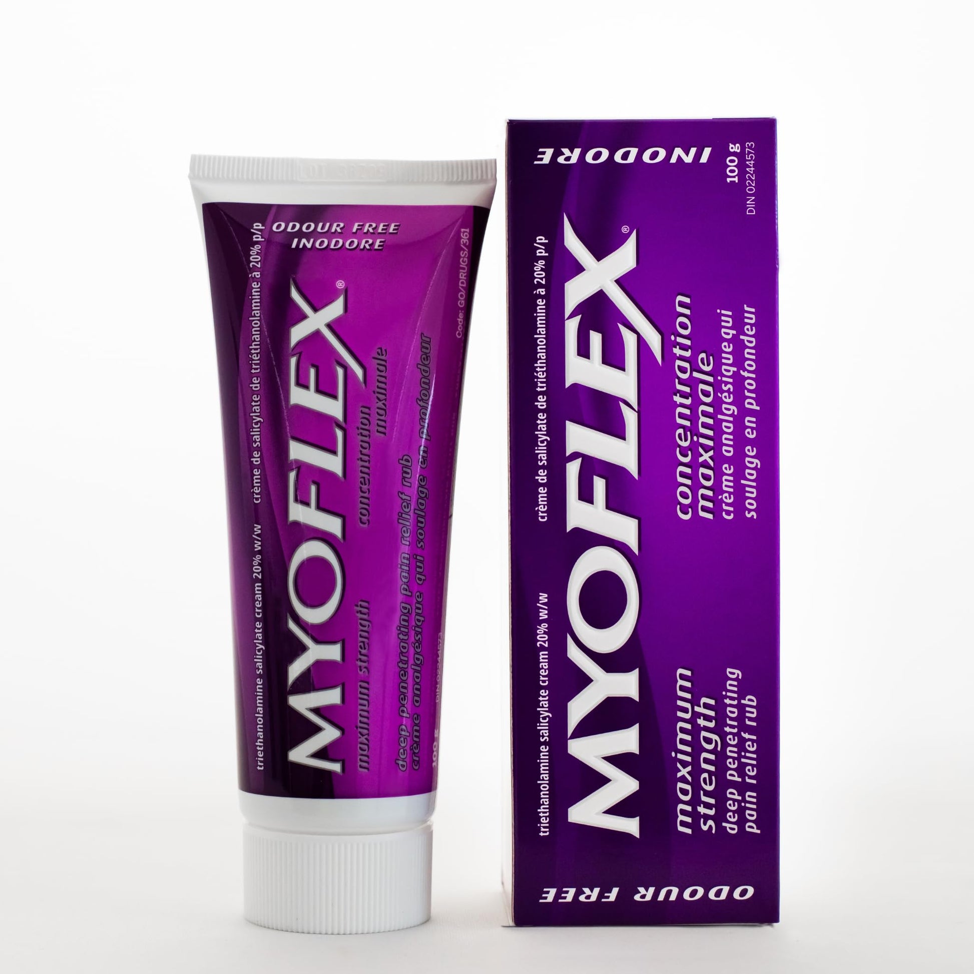 Myoflex Pain Relief Rub | Odourless | Provides Deep Penetrating Relief of Muscle Soreness & Joint Pain | Menthol Free | Stain Free | Non-Greasy | Great for Ages 2+ | 100 Grams (Maximum Strength) Myoflex buy supplements canada
