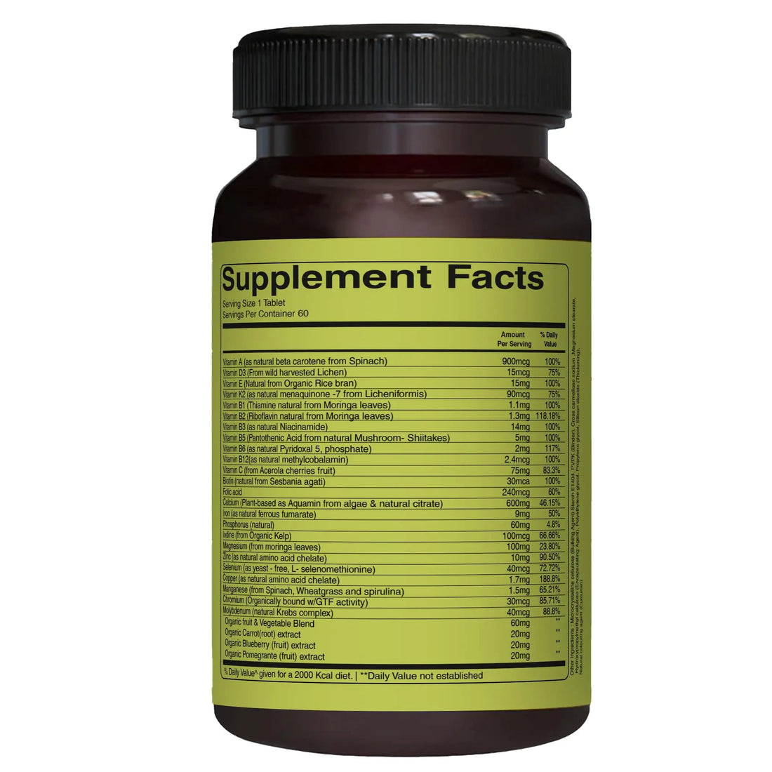 Pure Nutrition Whole Food Multivitamin for Women | 60 Tabs | One-A-Day | 100% RDA | 24 Natural Vitamins and Minerals | PURE NUTRITION NATURAL TREASURES buy supplements canada