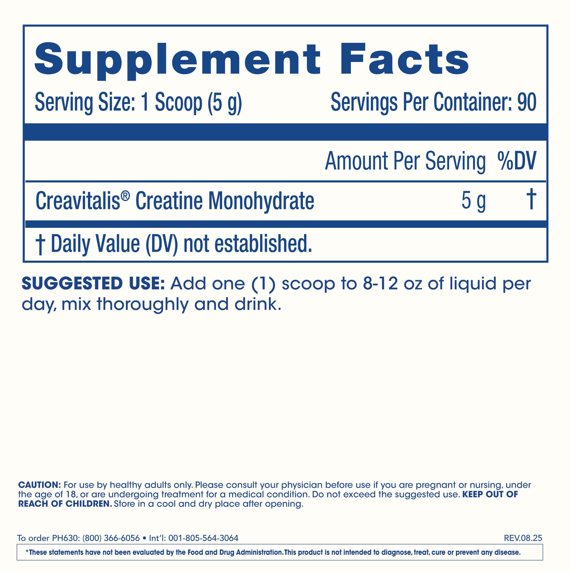 ProHealth Longevity Micronized Creatine. Pharmaceutical Grade Creatine Monohydrate is Easier on Kidneys. Supports Brain Function and Muscle Growth as You Age. 5 g/Serving, 90 Servings, 3 Month Supply ProHealth buy supplements canada