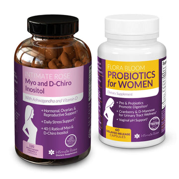 Save 10% on Myo-Inositol & D-Chiro Inositol 40:1 Blend & Vaginal Probiotics for Women Intimate Rose buy supplements canada