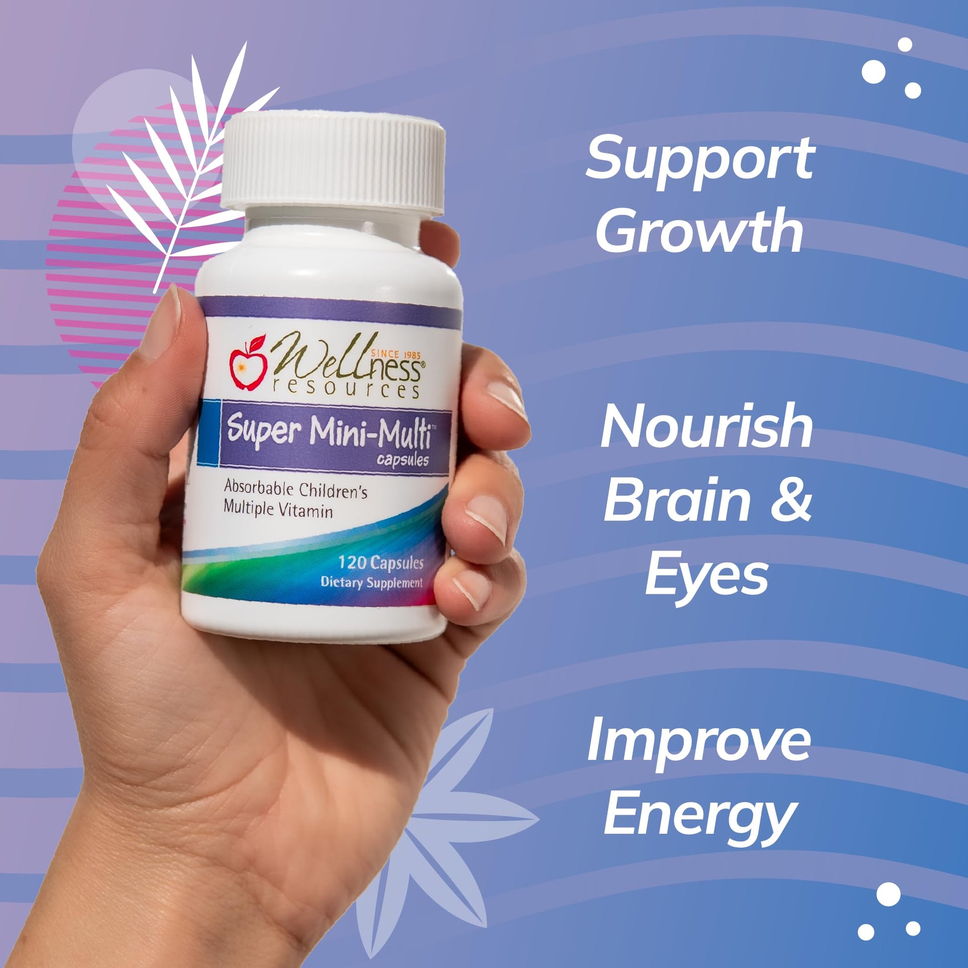 Super Mini-Multi - Children's Multivitamin Swallowable Capsules with Methyl Folate, Methyl B12 and Coenzyme B Vitamins for Growth Wellness Resources buy supplements canada