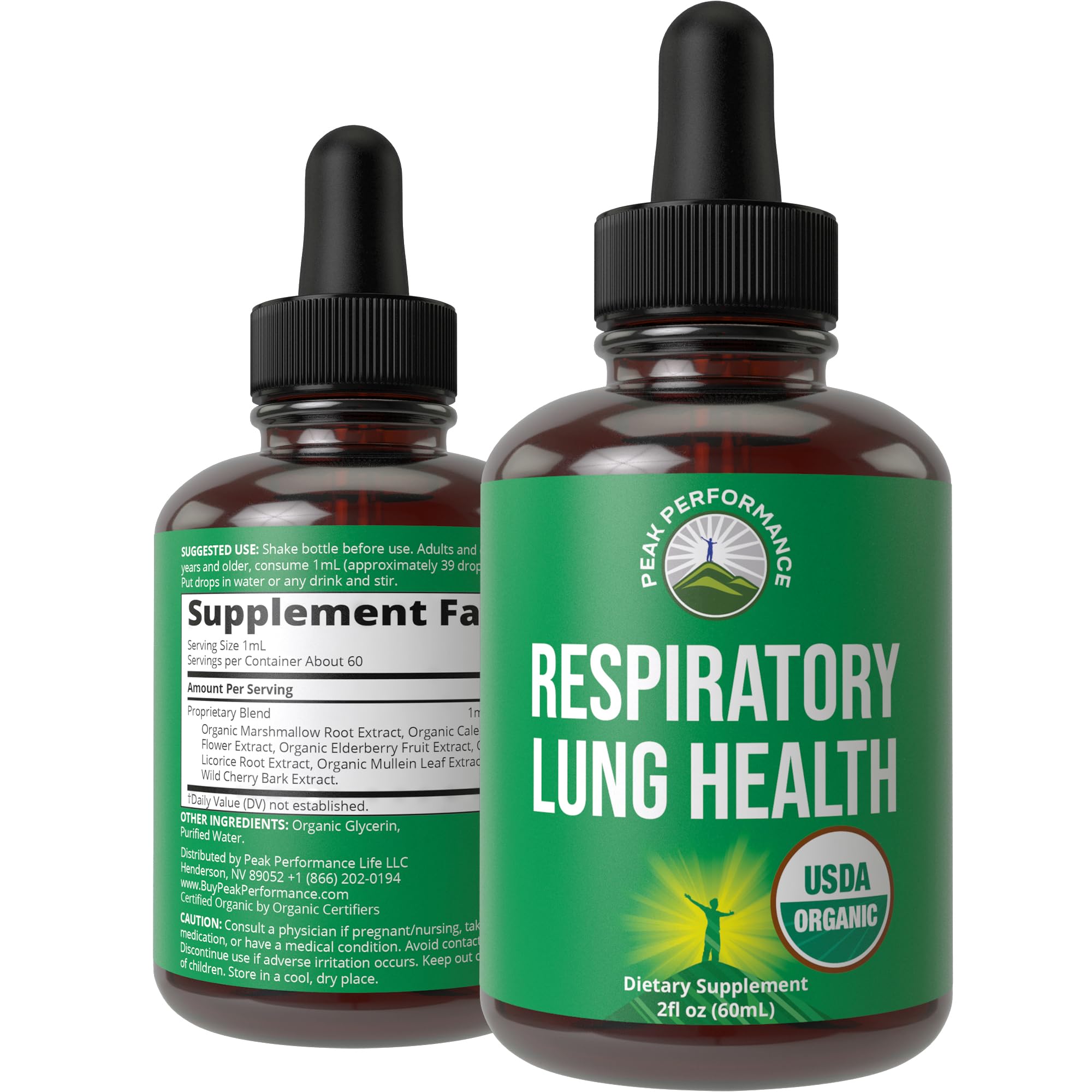USDA Organic Lung Detox for Smokers and Non Smokers with 6 Top Ingredients. Mullein Leaf, Marshmallow Root, Calendula. Lungs Cleanse for Better Respiratory Health. Liquid Drops Tincture Supplement Peak Performance buy supplements canada