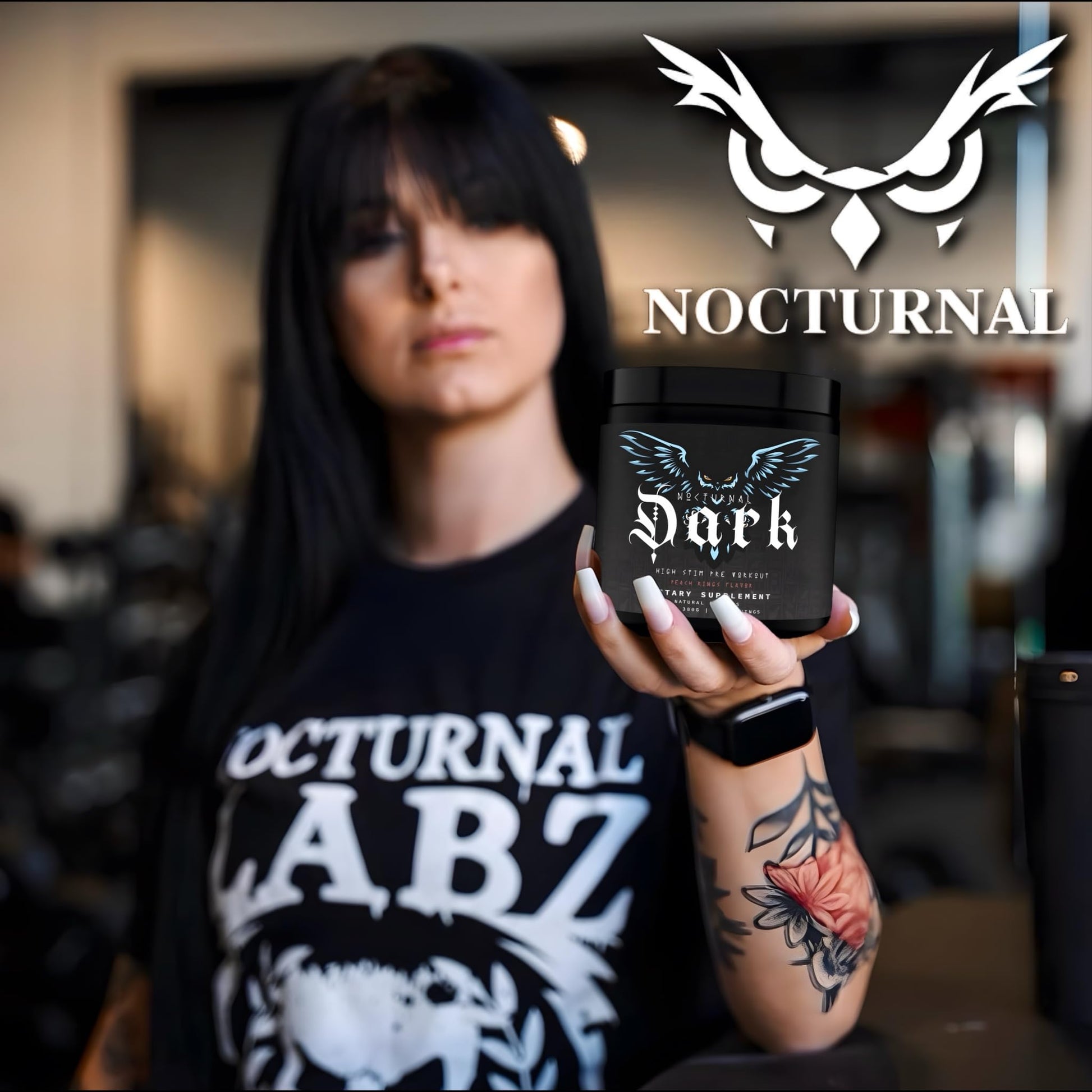 Nocturnal Labz Dark High Stim Pre Workout Powder | Potent Pre-workout Formula for Men Nocturnal buy supplements canada