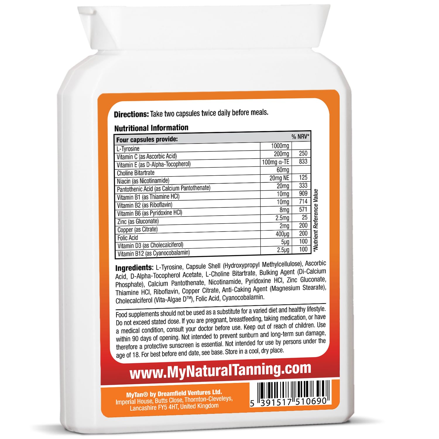 MyTan Boost Tan Pills | 100 Capsules | Sun Tan Accelerator | Natural Tanning Supplement | Tyrosine, Copper Multivitamin | 25-Day Extended Holiday Supply MyTan buy supplements canada