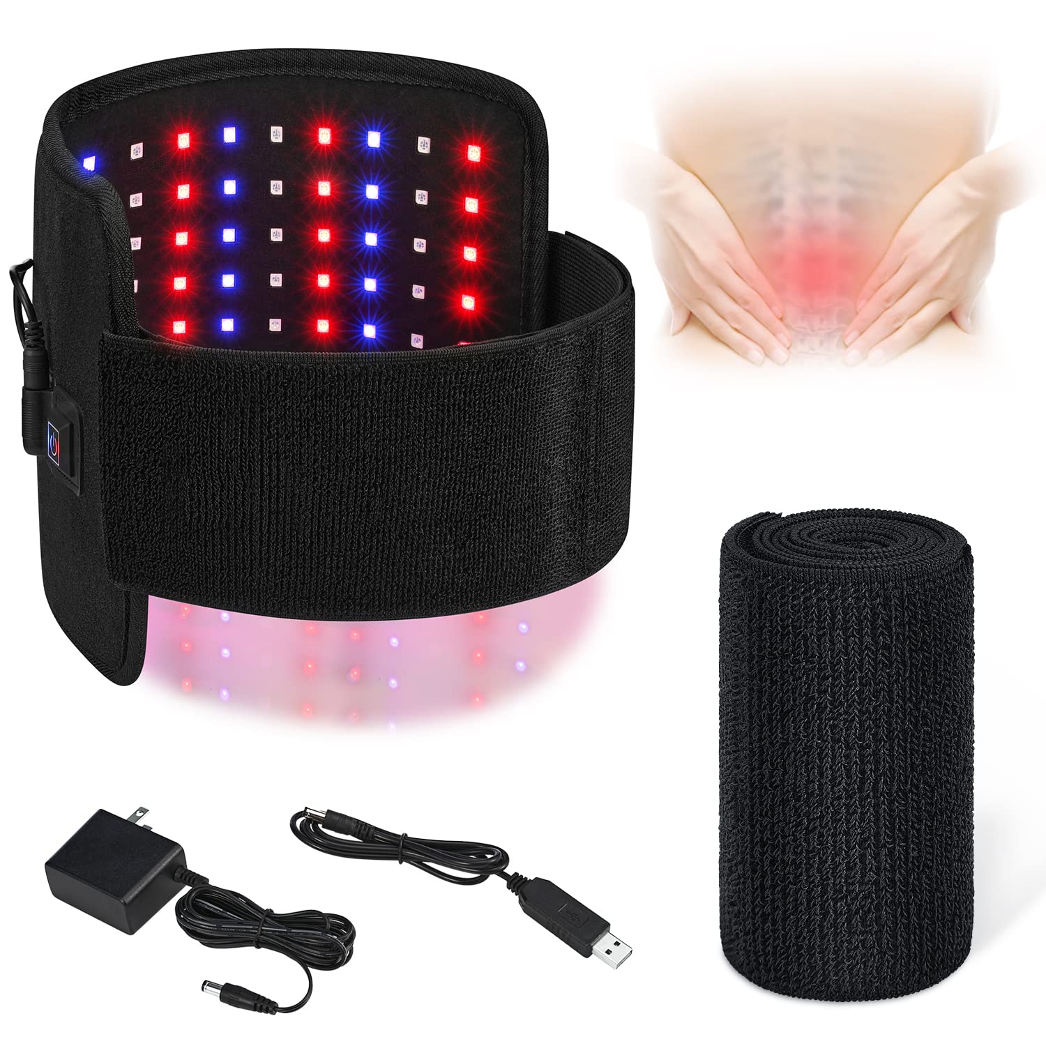 LPSAFP Red Light Therapy Belt for Body, Wearable Device with Blue, red and Near Infrared Light LPSAFP buy supplements canada