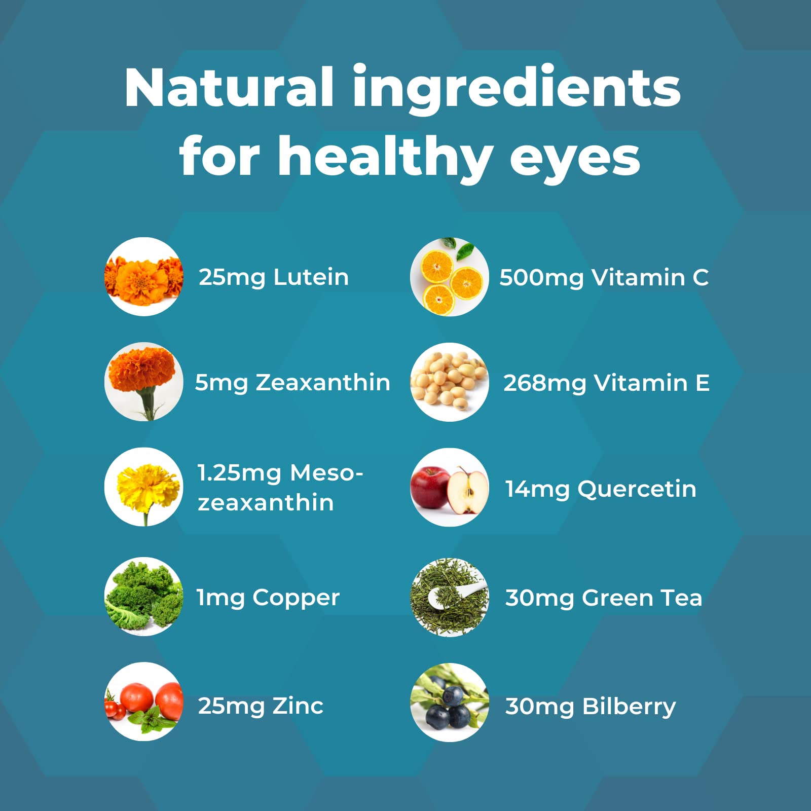Natural Eye Health Vitamins with Bilberry Zeaxanthin Lutein - Macular Supp Eyecheck buy supplements canada