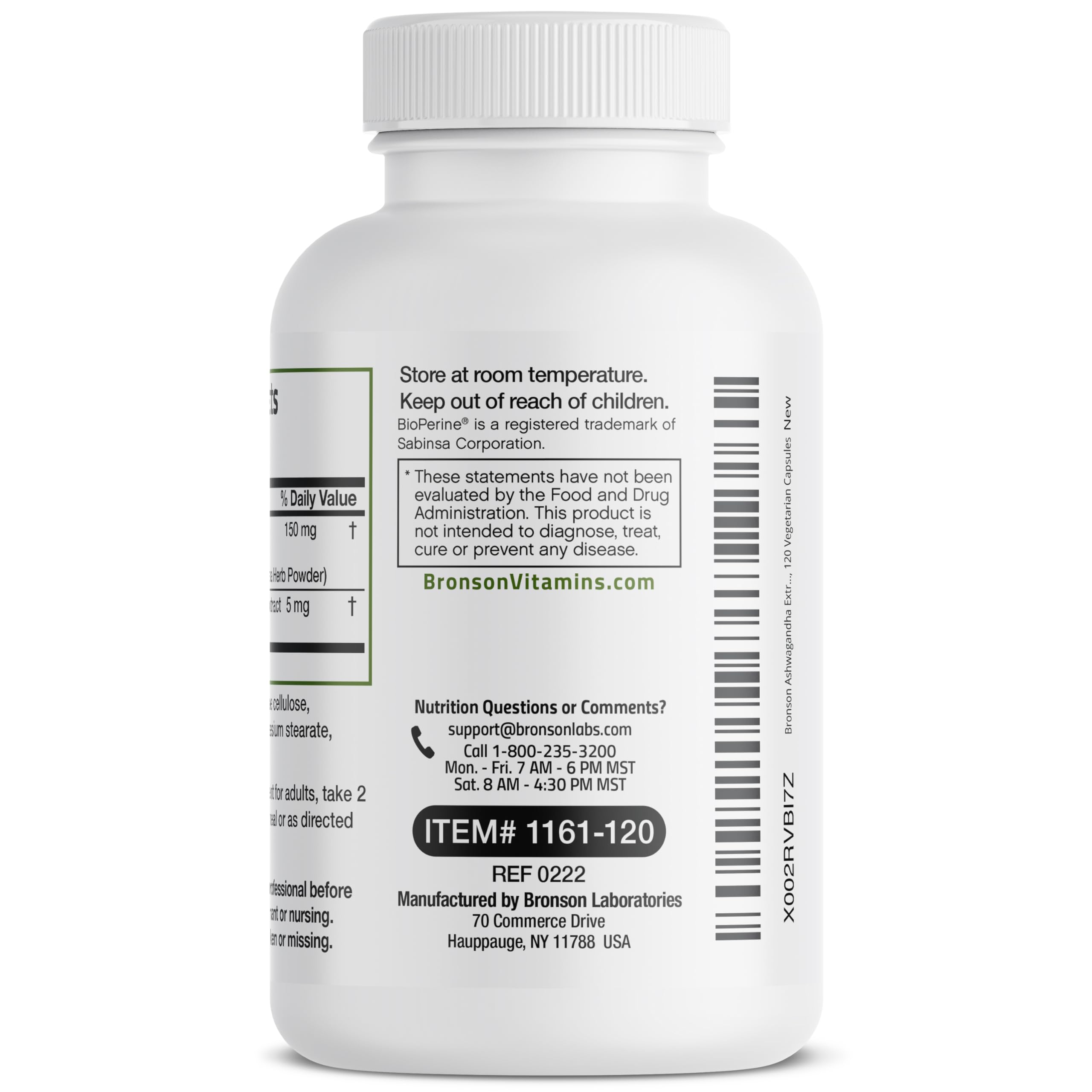 Bronson Ashwagandha Extra Strength Stress & Mood Support with BioPerine Bronson buy supplements canada
