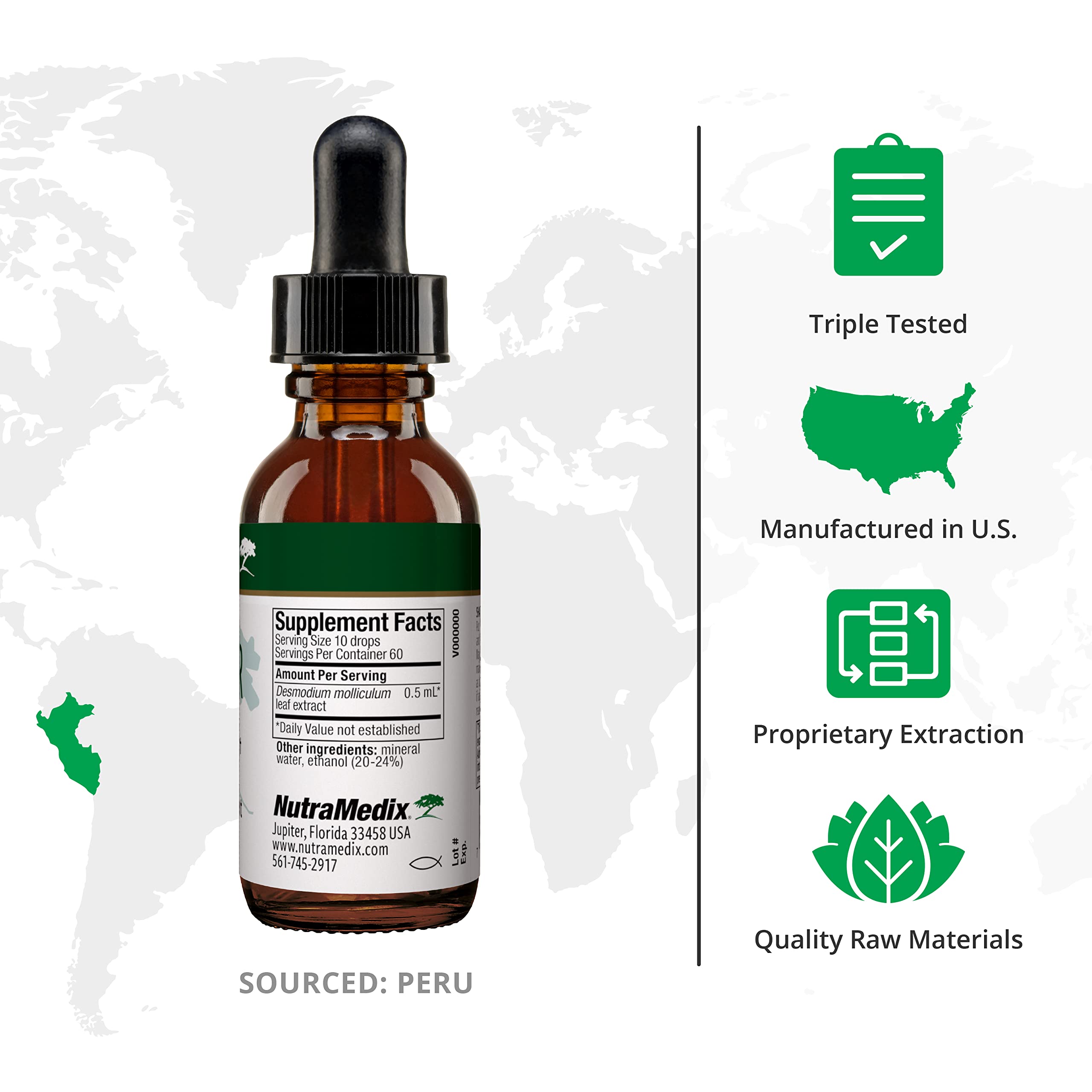 NutraMedix Burbur Detox Support Supplement - Desmodium Molliculum Extract Drops NutraMedix buy supplements canada