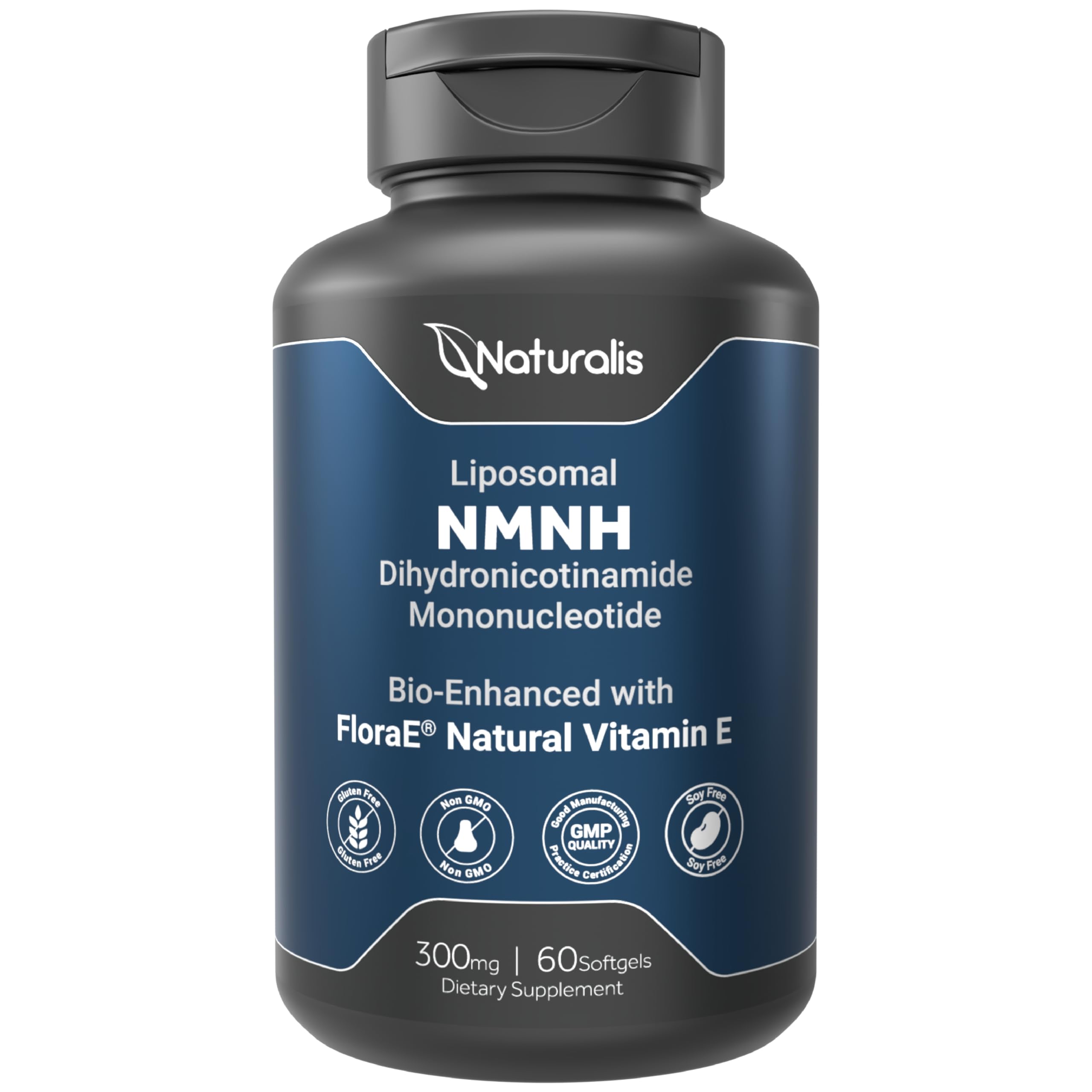Naturalis Liposomal NMNH 300mg (NMN Alternative) | Boost NAD+ Levels & Support Healthy Aging* | Bioenhanced with Vitamin E for Advanced Absorption, Stability & Antioxidant Protection* | 60 Softgels Naturalis buy supplements canada