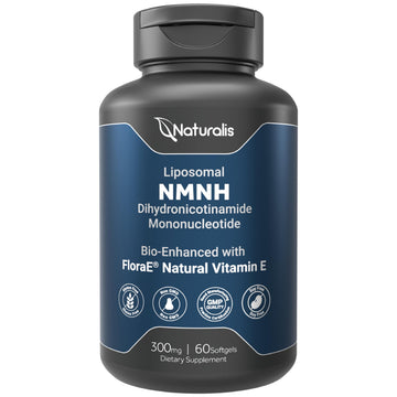 Naturalis Liposomal NMNH 300mg (NMN Alternative) | Boost NAD+ Levels & Support Healthy Aging* | Bioenhanced with Vitamin E for Advanced Absorption, Stability & Antioxidant Protection* | 60 Softgels Naturalis buy supplements canada