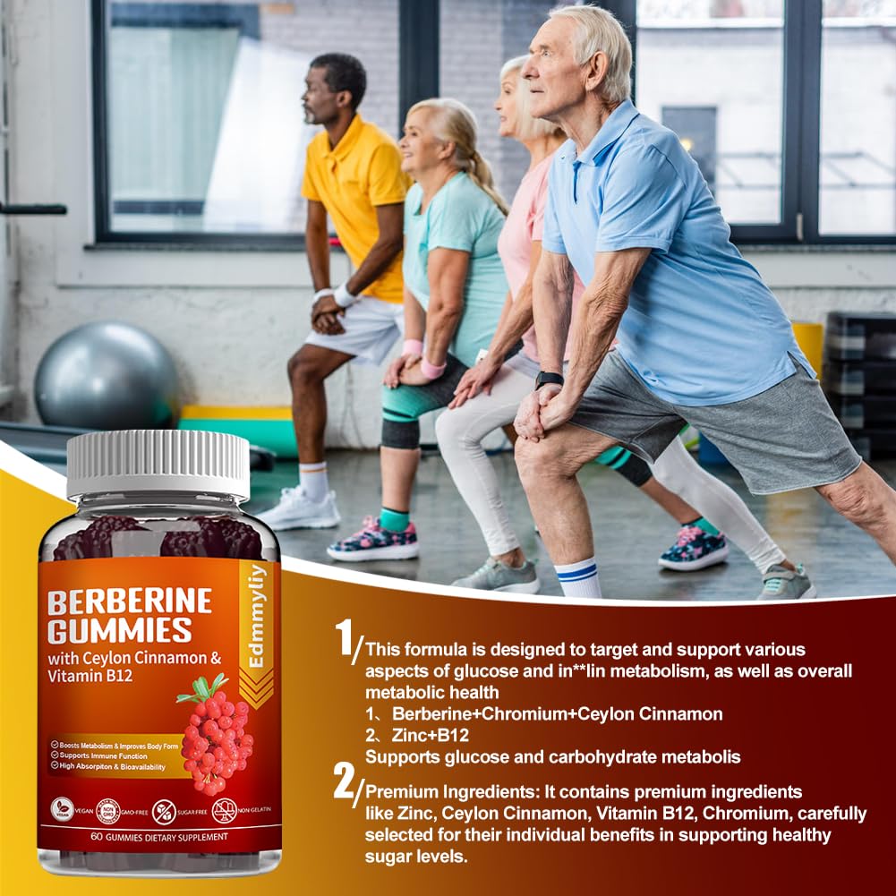 Berberine Gummies 1600mg with Ceylon Cinnamon Sugar Free High Potency Berberine Edmmyliy buy supplements canada