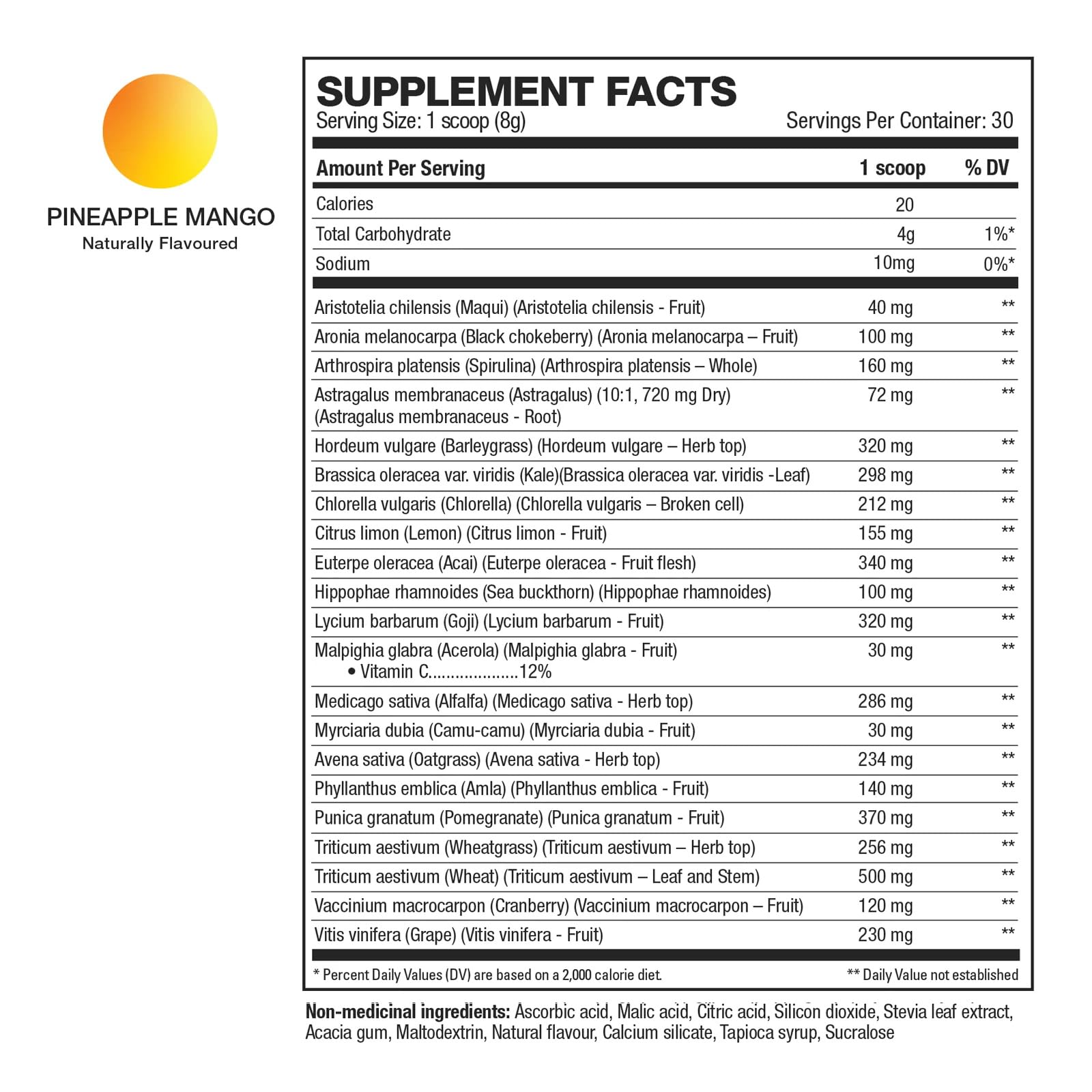 HD MUSCLE GreensHD Premium Daily Greens | Organic Superfood Blends | for Immune Support & Digestion | with Spirulina, Chlorella, & Adaptogenic Herbs | 30 Servings (Pineapple Mango) HD MUSCLE buy supplements canada