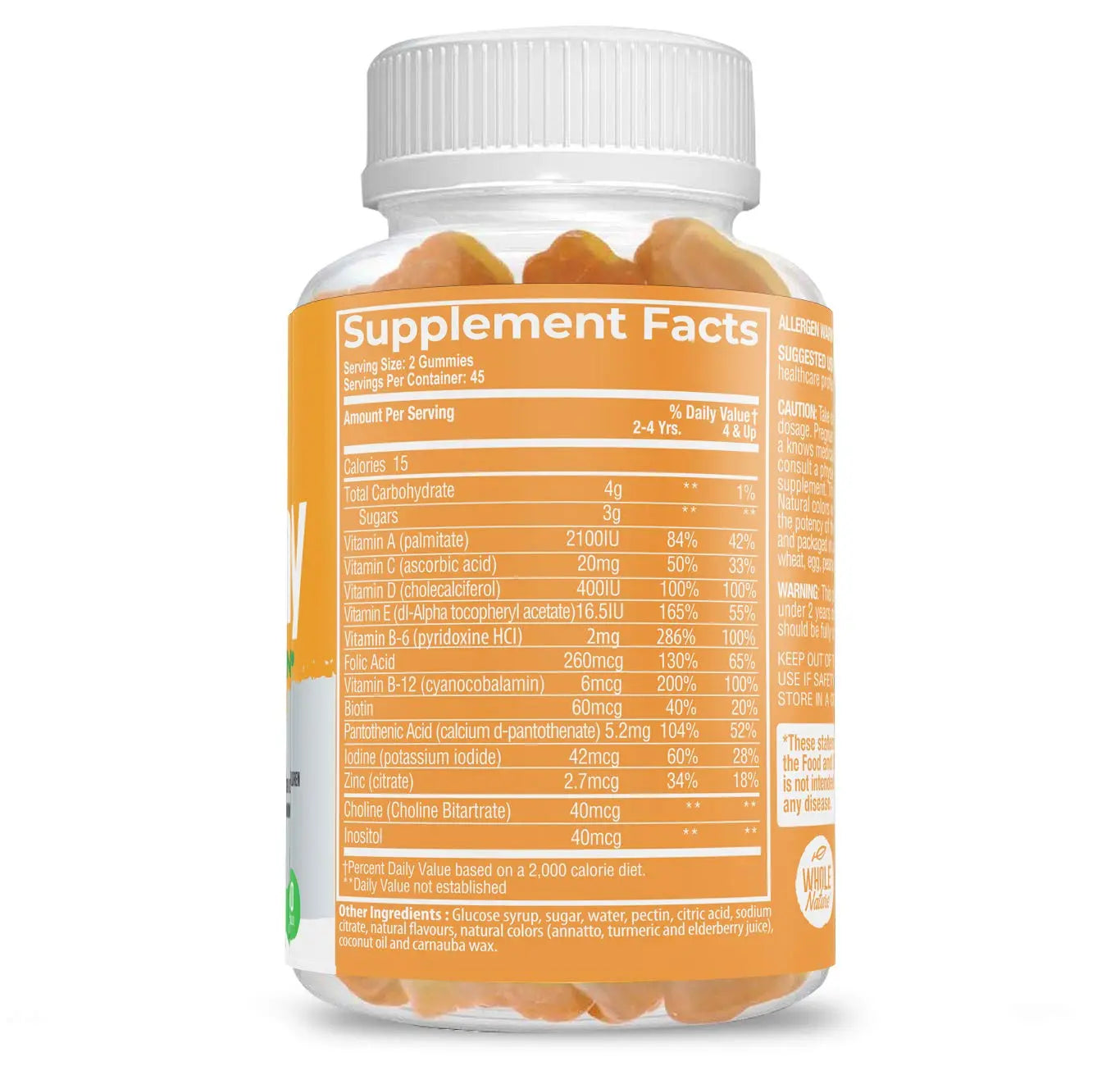 Whole Nature Kids Gummy Multivitamin - Complete Daily Essentials Childrens Vitamins and Minerals for Overall Wellness, 90 Gummies Whole Nature buy supplements canada